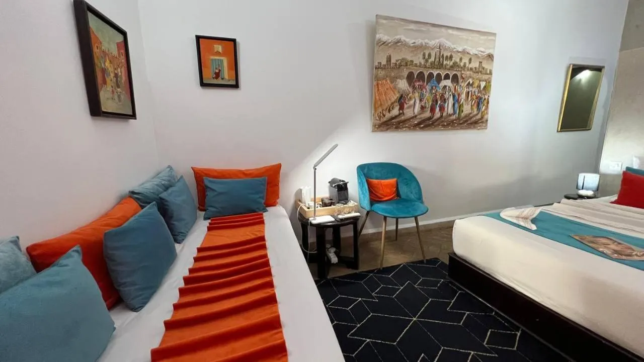 Bed in RIAD PÉNÉLOPE Marrakech