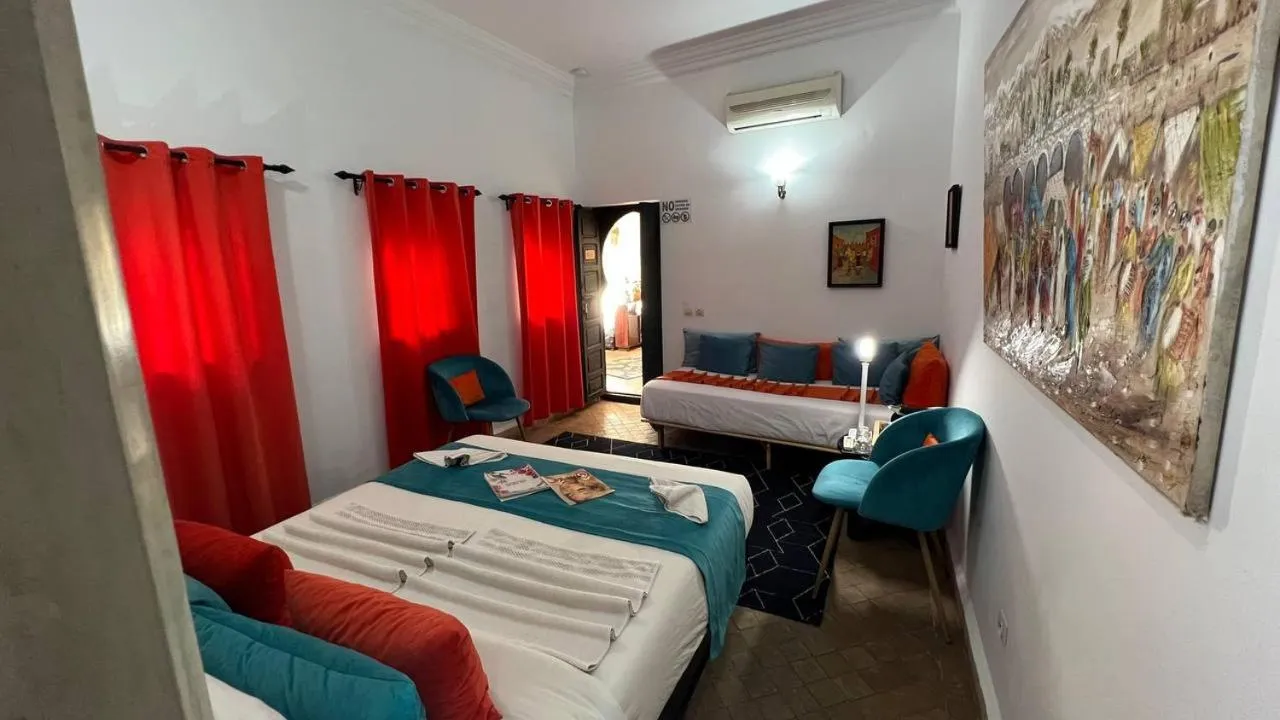 Bed in RIAD PÉNÉLOPE Marrakech