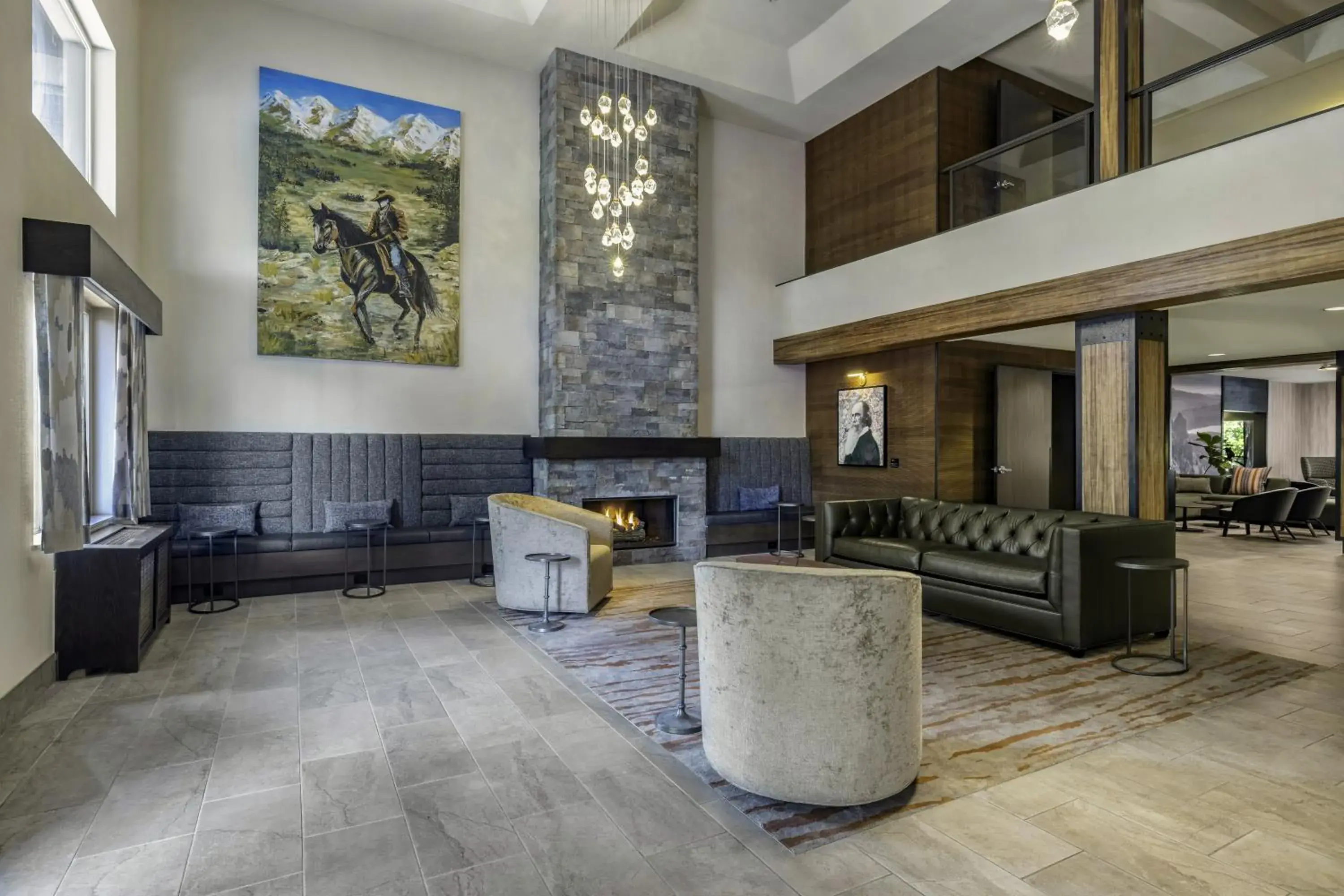 Lobby or reception in The Newberry Hotel Bend, Tapestry Collection by Hilton Lobby or reception in The Newberry Hotel Bend, Tapestry Collection by Hilton
