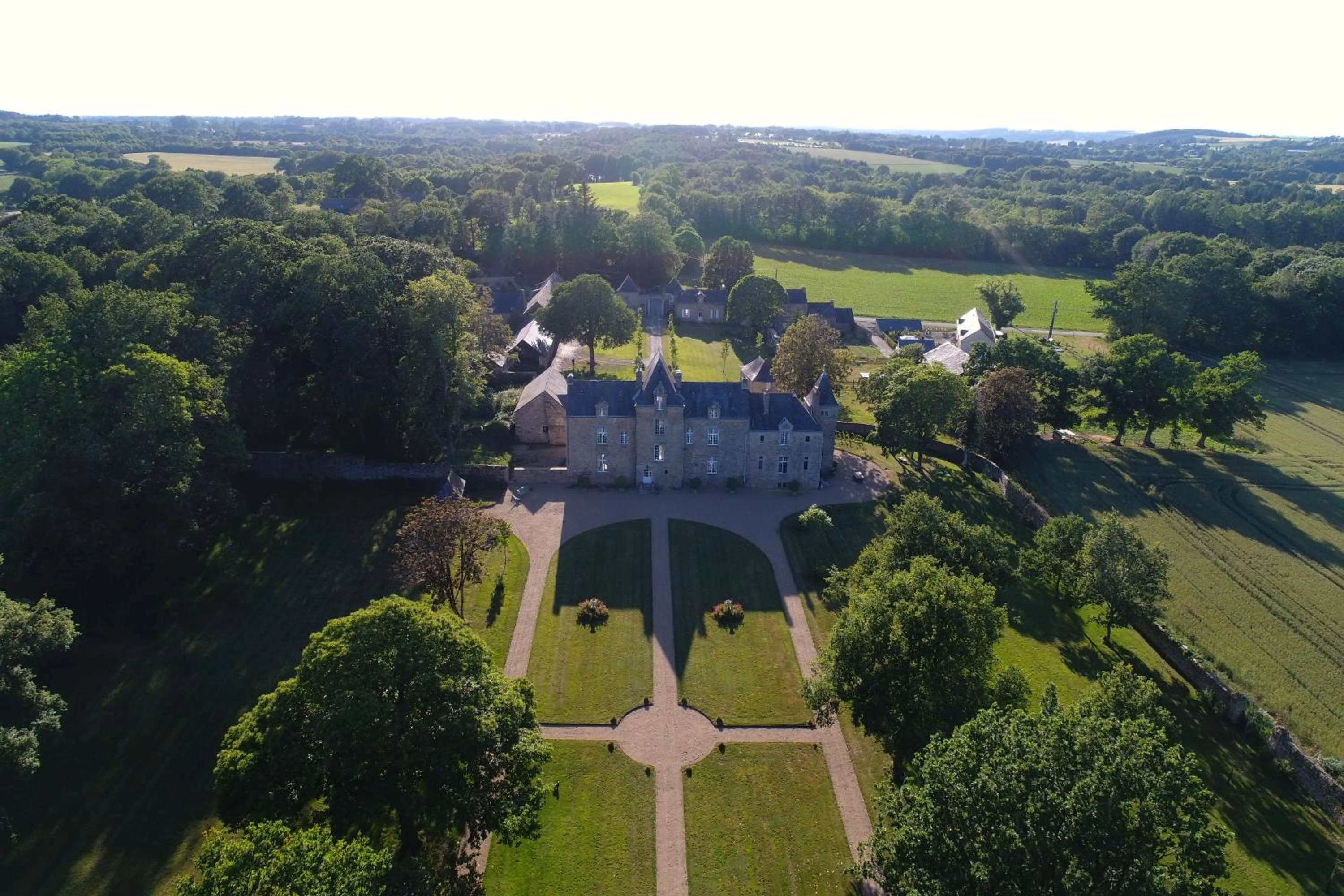 Bird's eye view in Château de Cadouzan