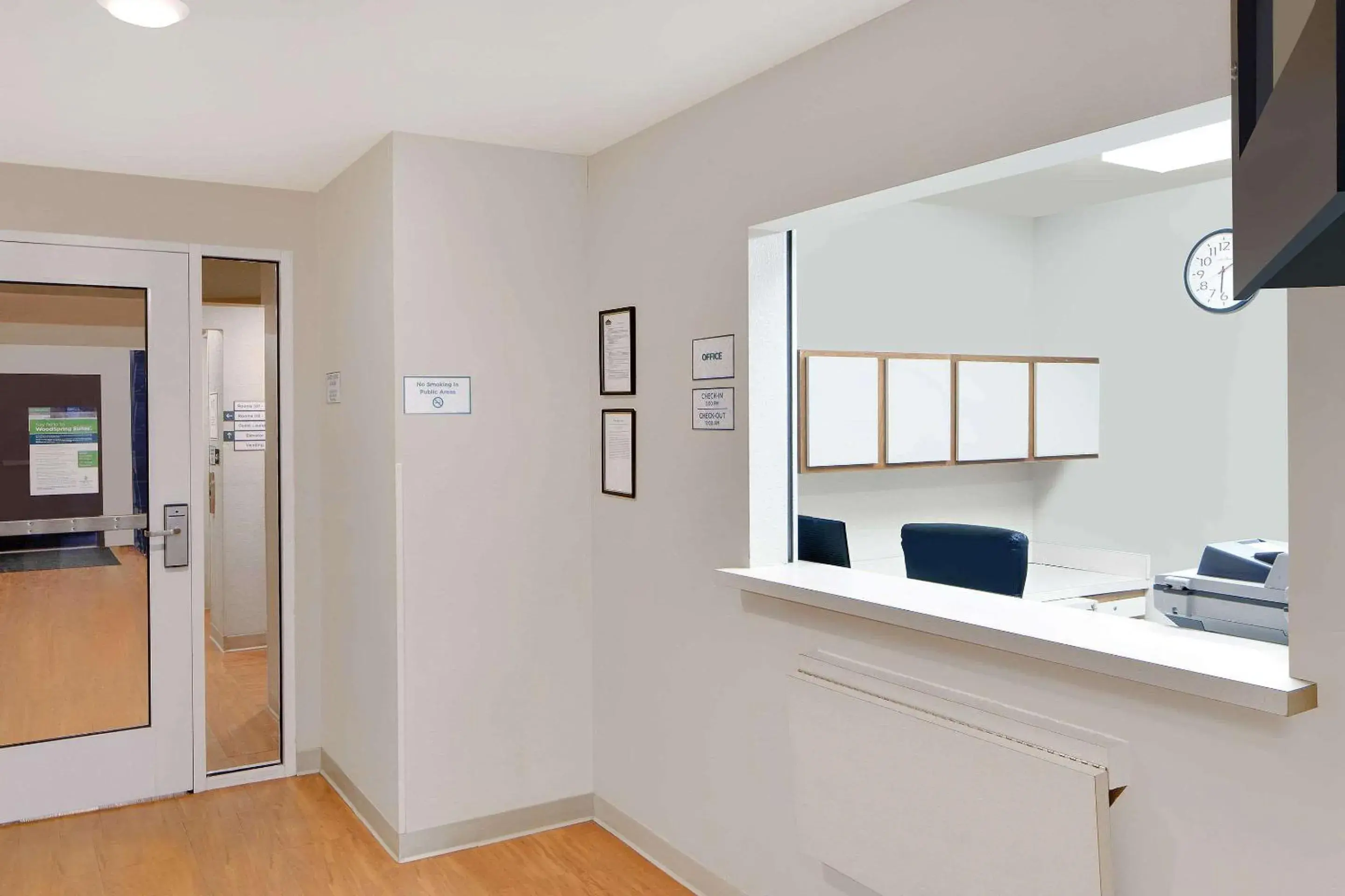 Lobby or reception, Bathroom in WoodSpring Suites Fort Worth Forest Hill