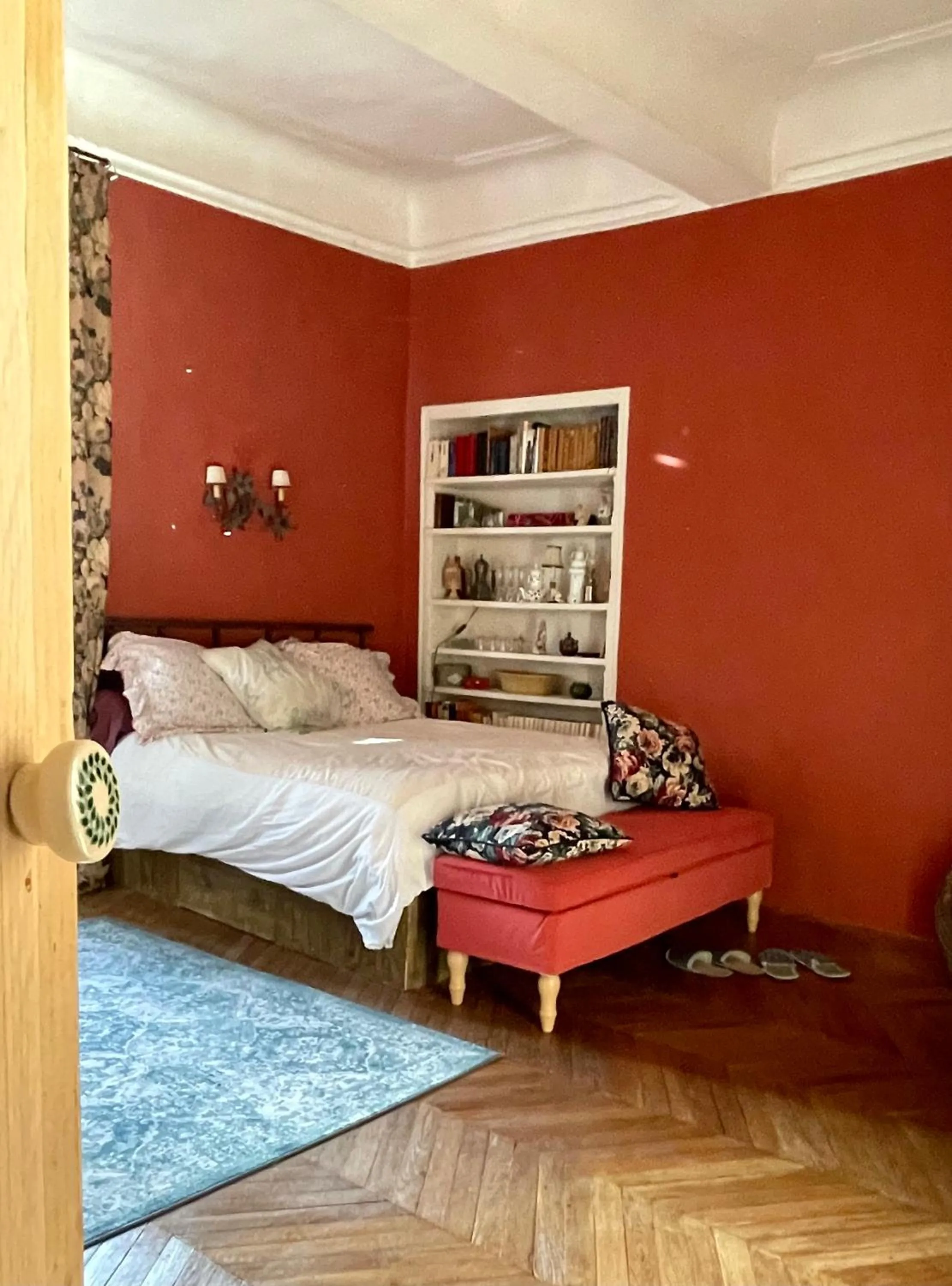 Bed in Chambre avec vue