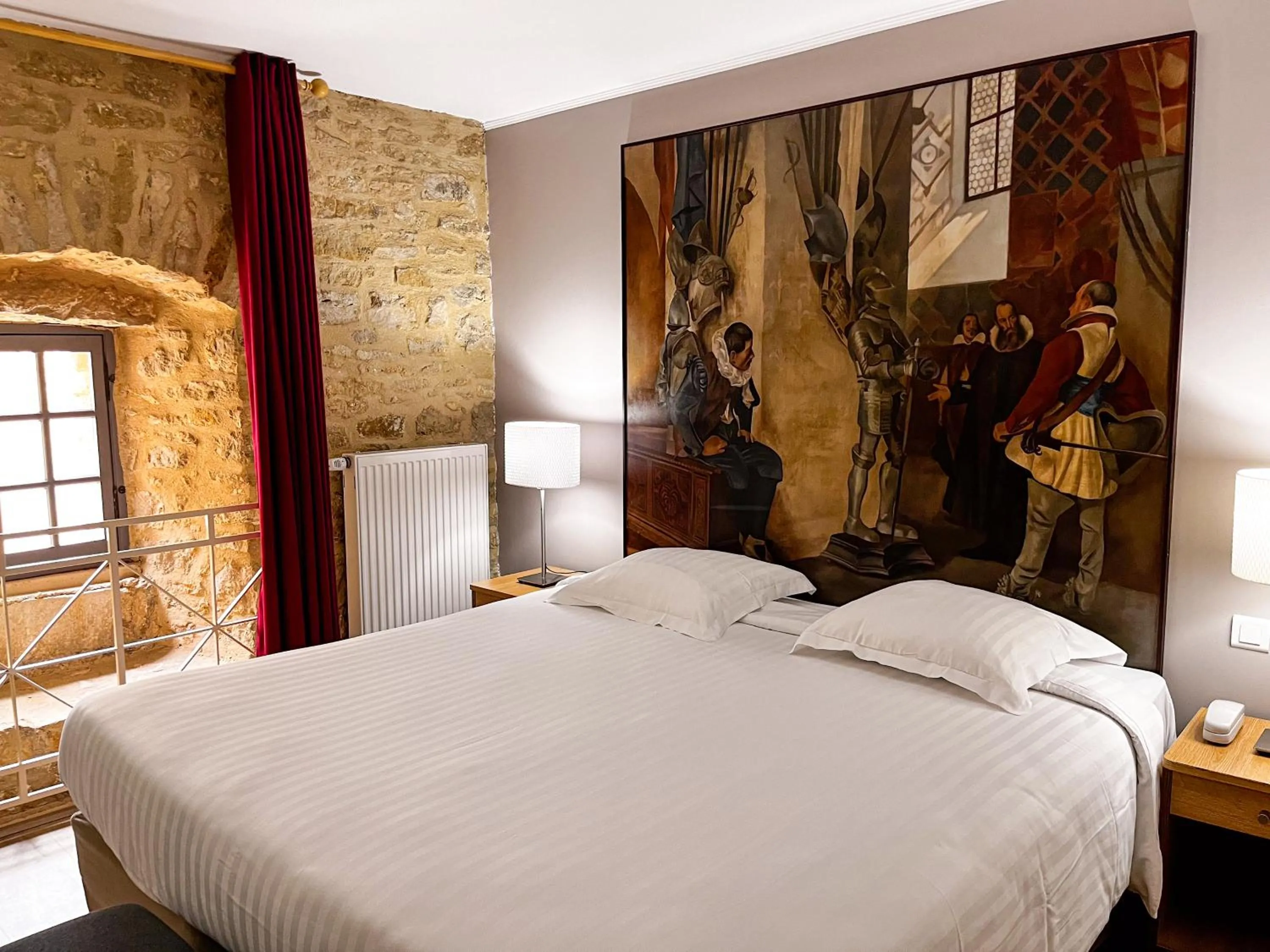 Bed in Hôtel Le Château Fort de Sedan