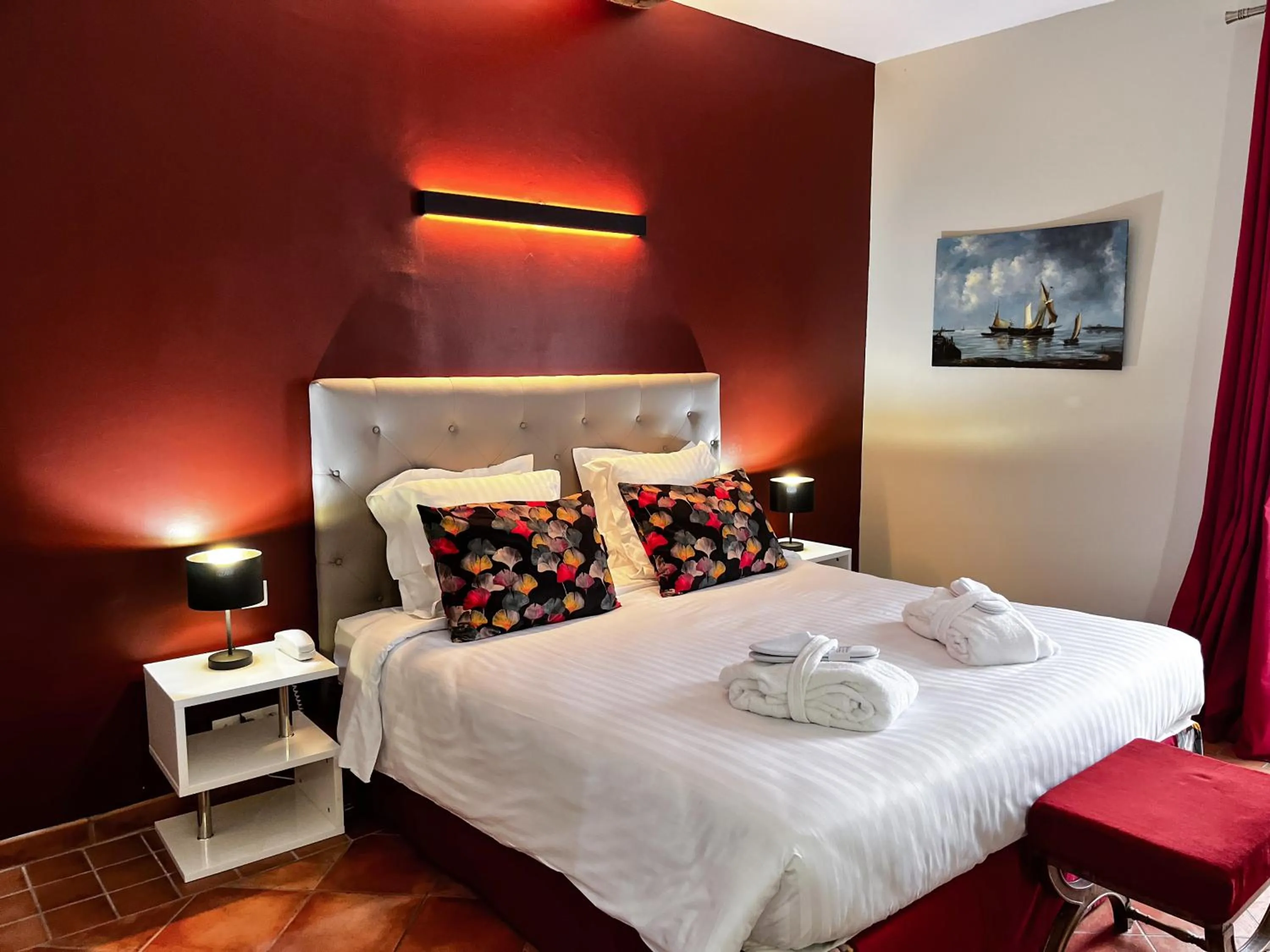 Bed in Hôtel Le Château Fort de Sedan