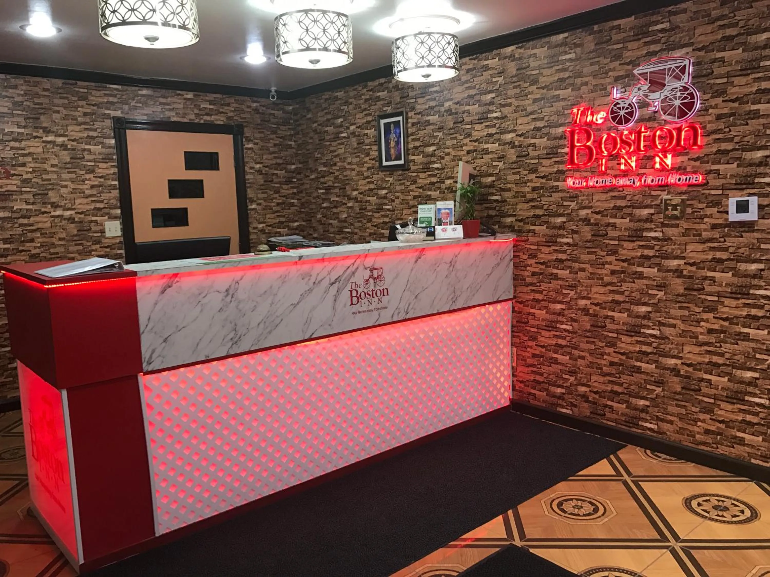 Lobby or reception in The Boston Inn