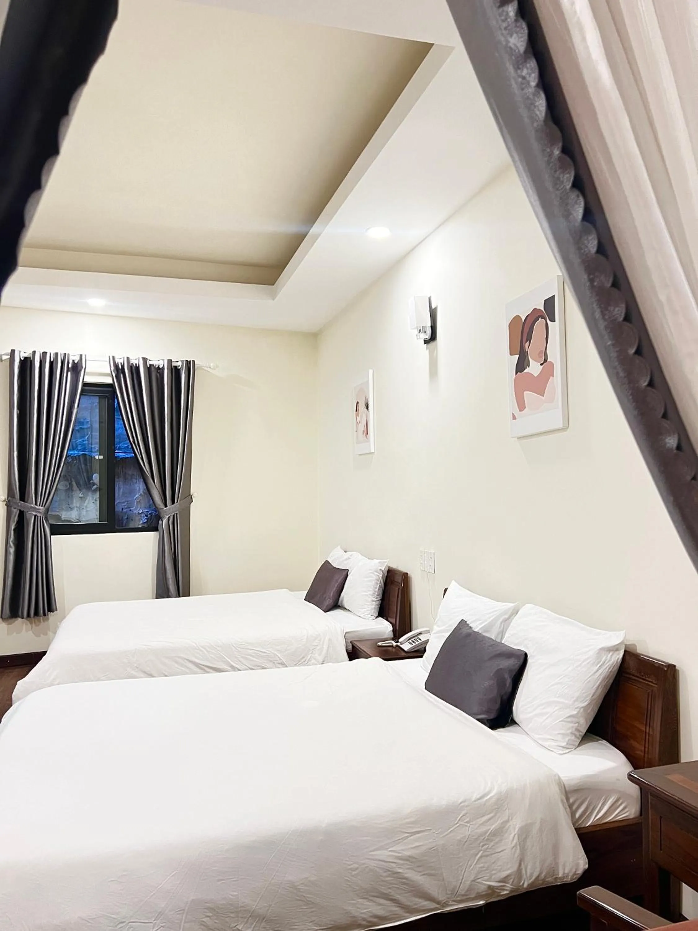 Bed in Le Grey Dalat Hotel