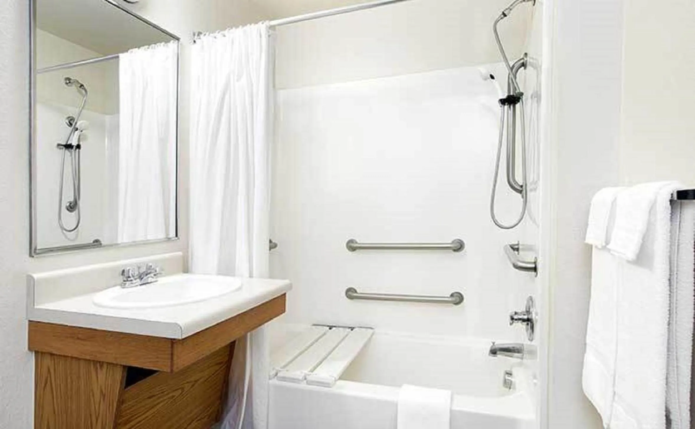 Bathroom in WoodSpring Suites Louisville Southeast
