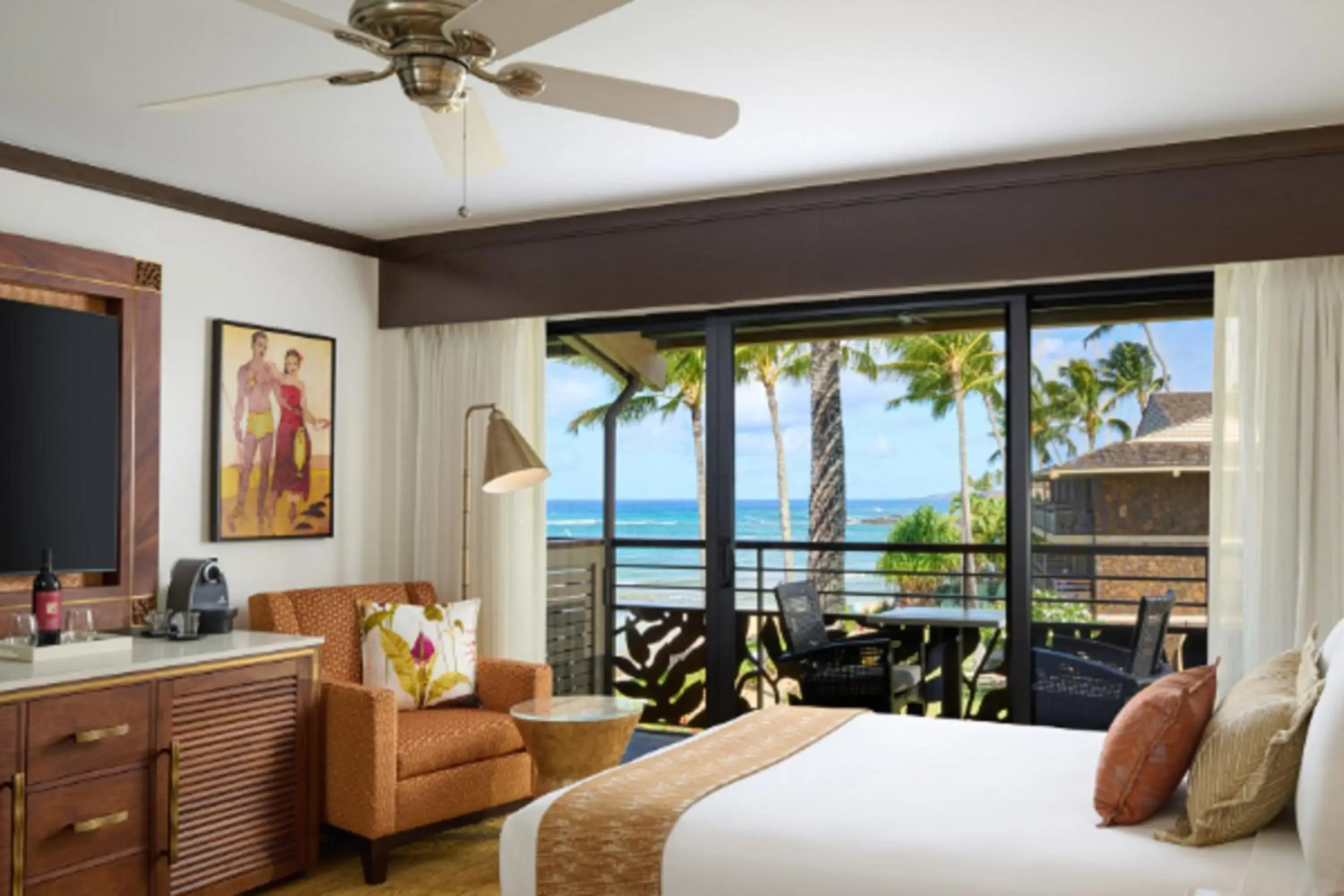 View (from property/room), Bed in Koa Kea Resort on Poipu Beach View (from property/room), Bed in Koa Kea Resort on Poipu Beach