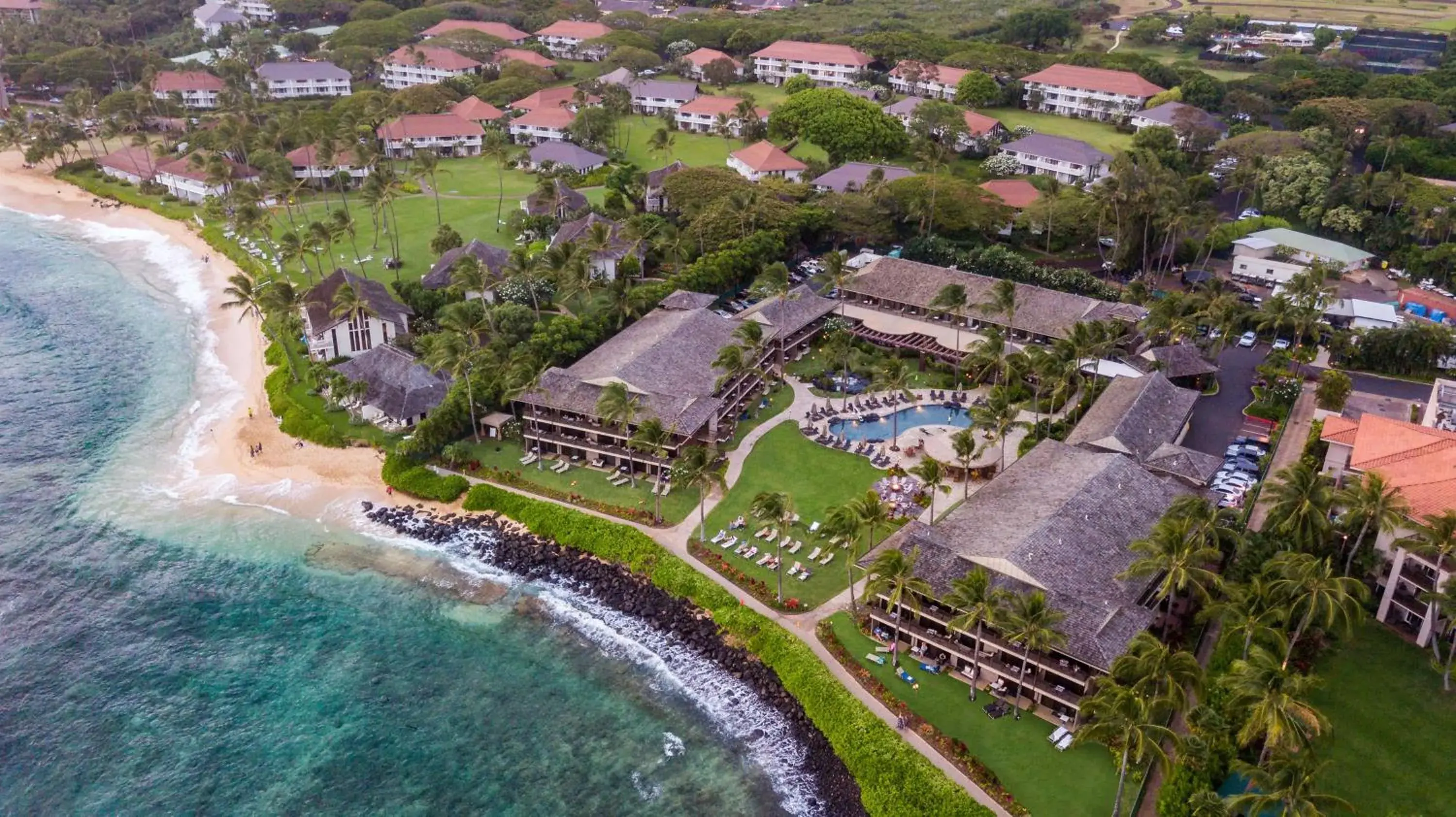 Property building in Koa Kea Resort on Poipu Beach Property building in Koa Kea Resort on Poipu Beach