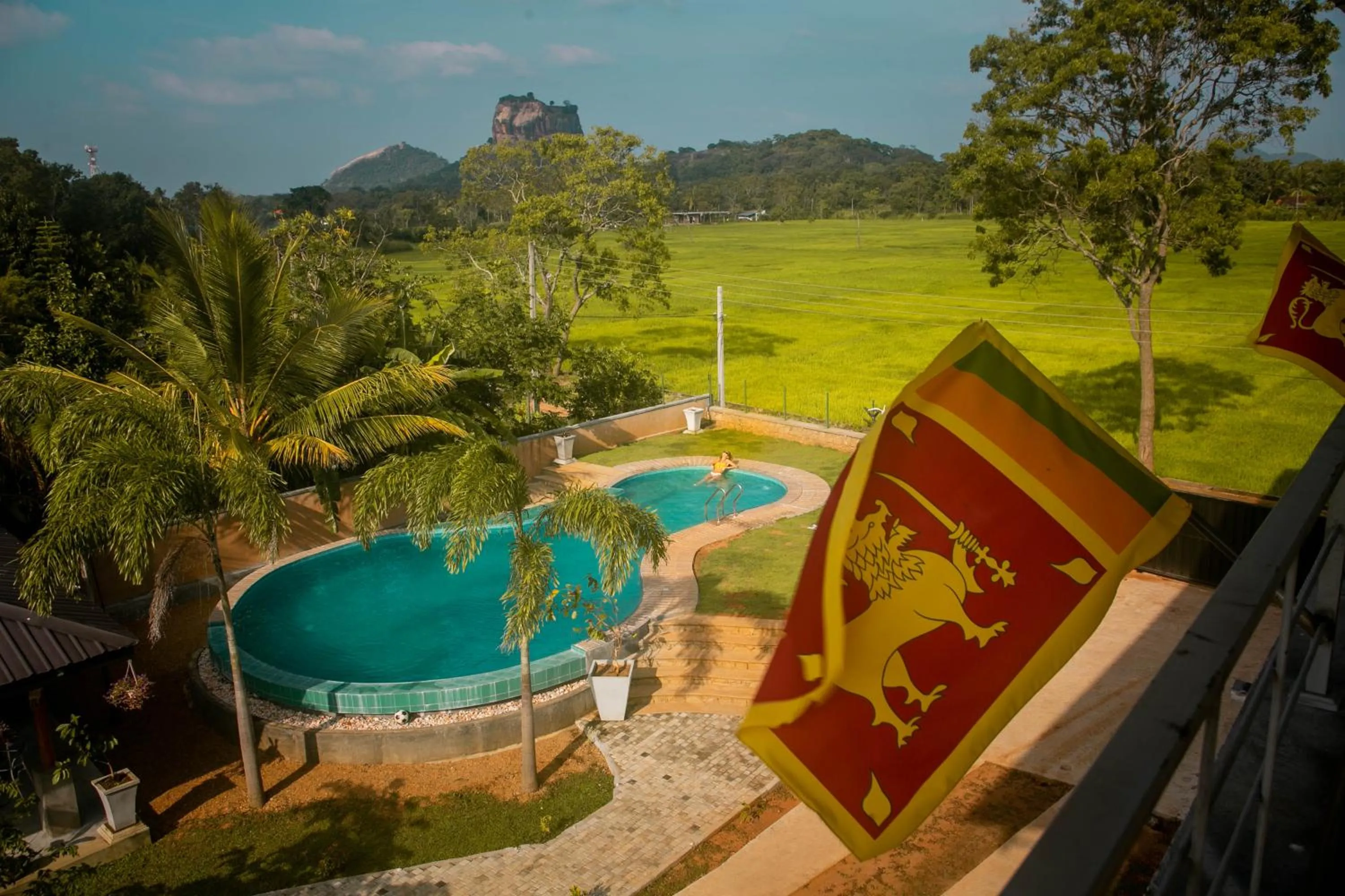 Pool view in Royal Rock Sigiriya