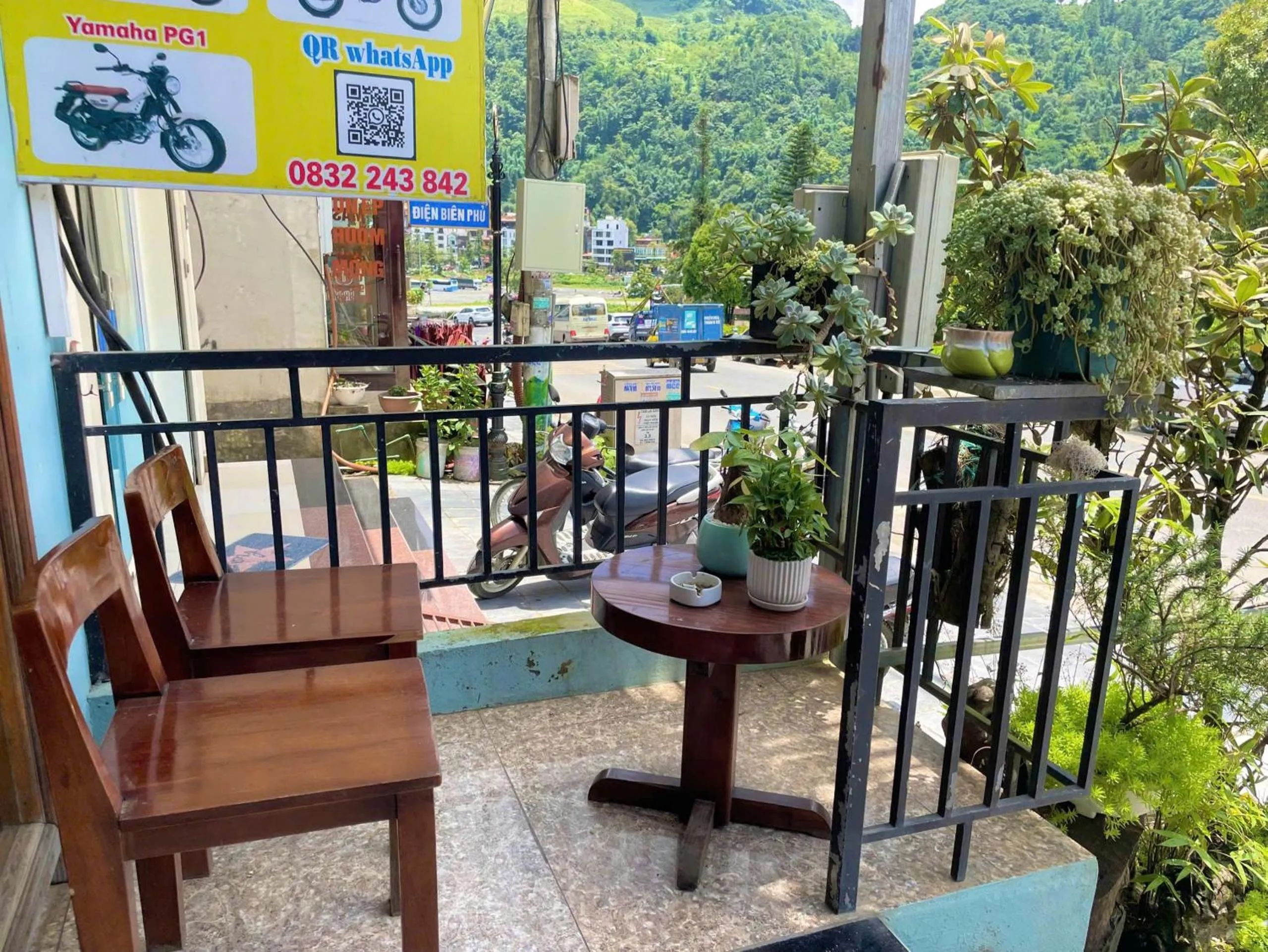 Garden in Flaco Hostel Sapa