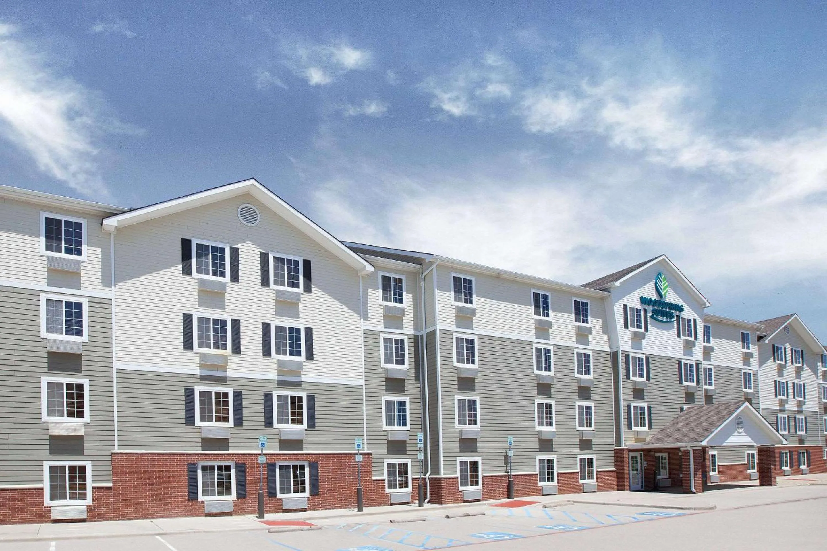 Property building in WoodSpring Suites Denton