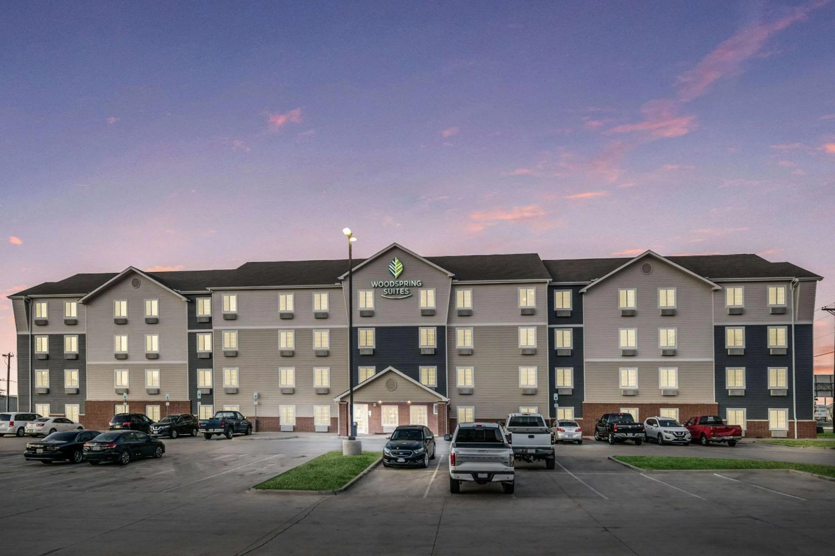 Property building in WoodSpring Suites Denton