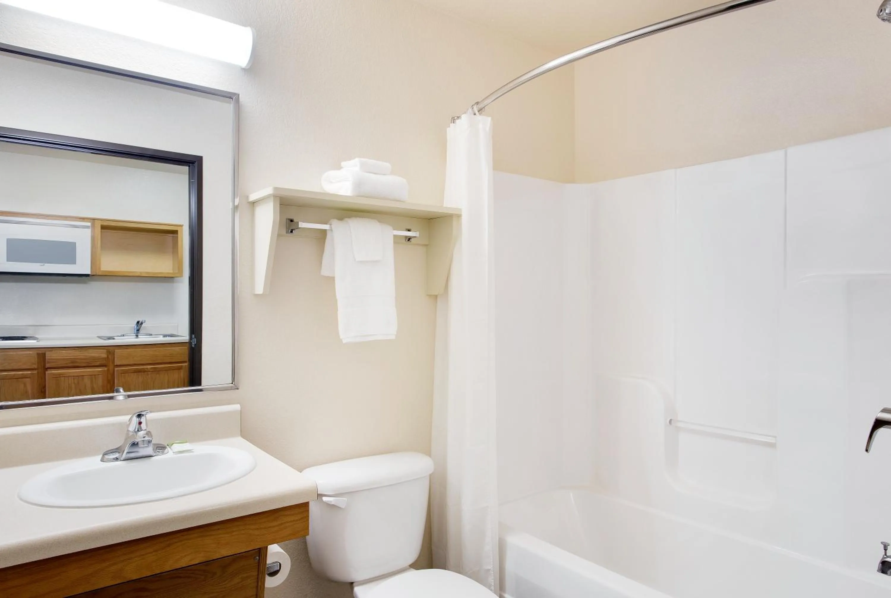 Bathroom in WoodSpring Suites Clarksville Ft. Campbell