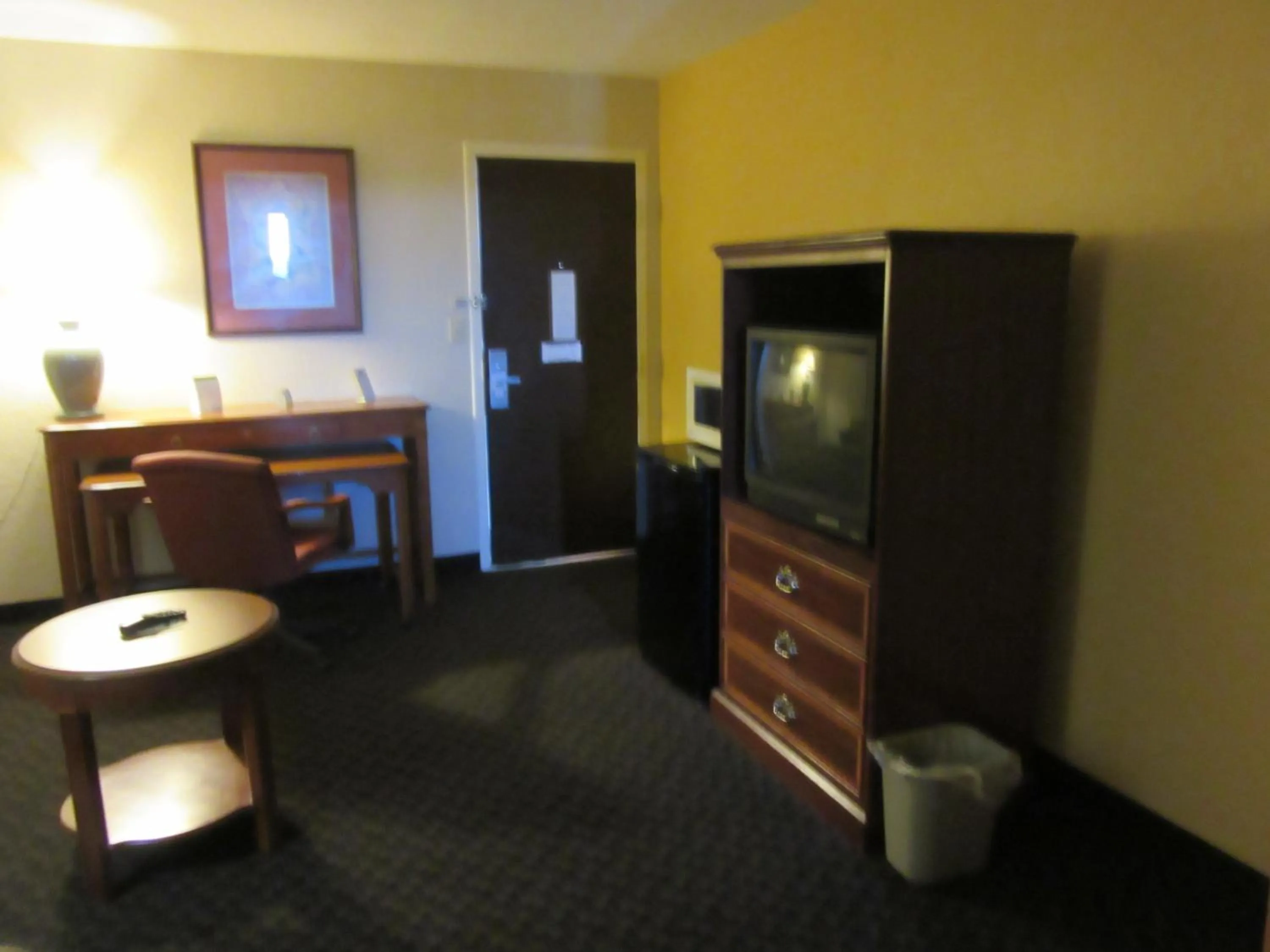Decorative detail, TV/Entertainment Center in Days Inn & Suites by Wyndham SE Columbia Ft Jackson
