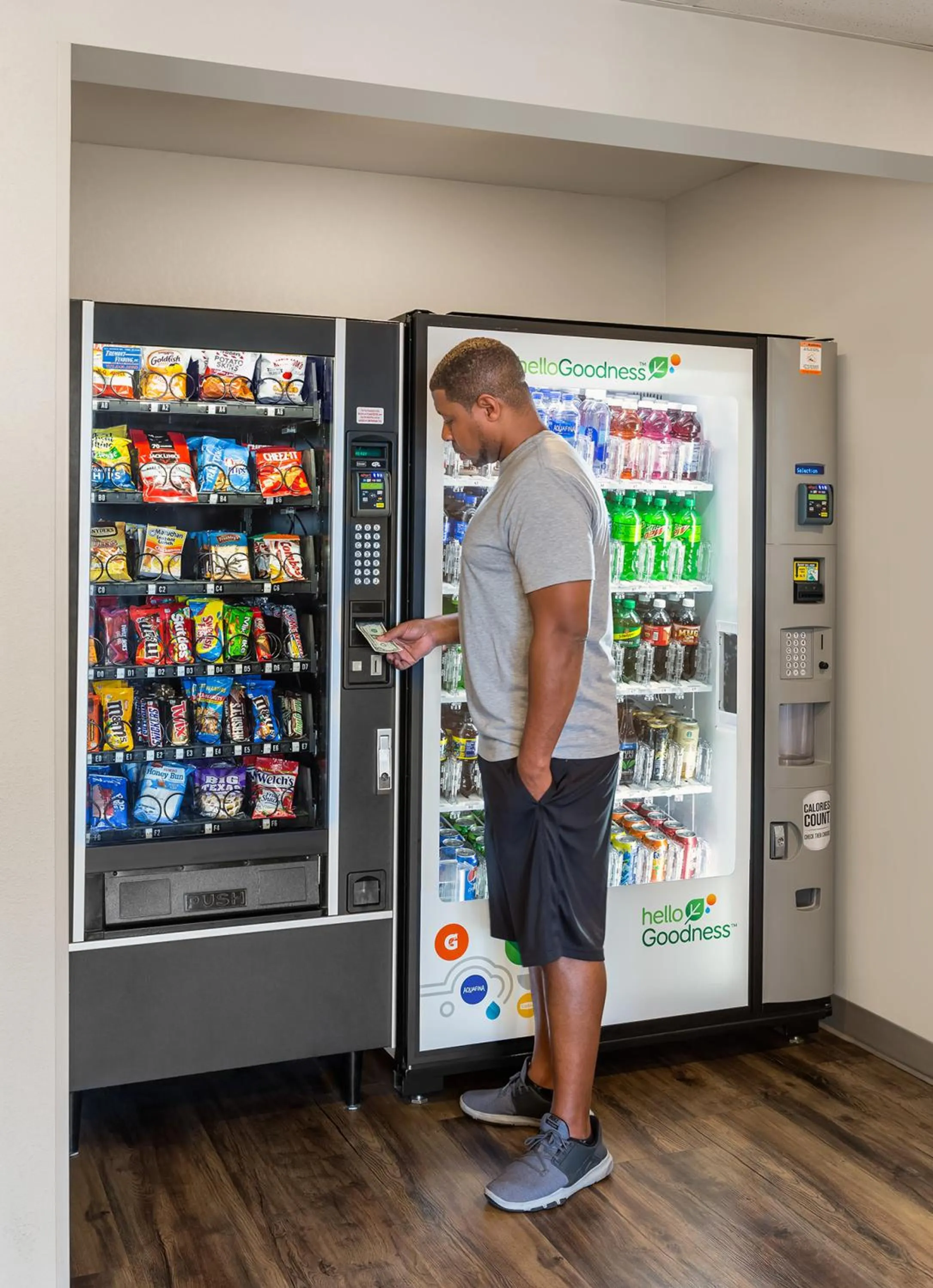 vending machine in WoodSpring Suites Raleigh Apex