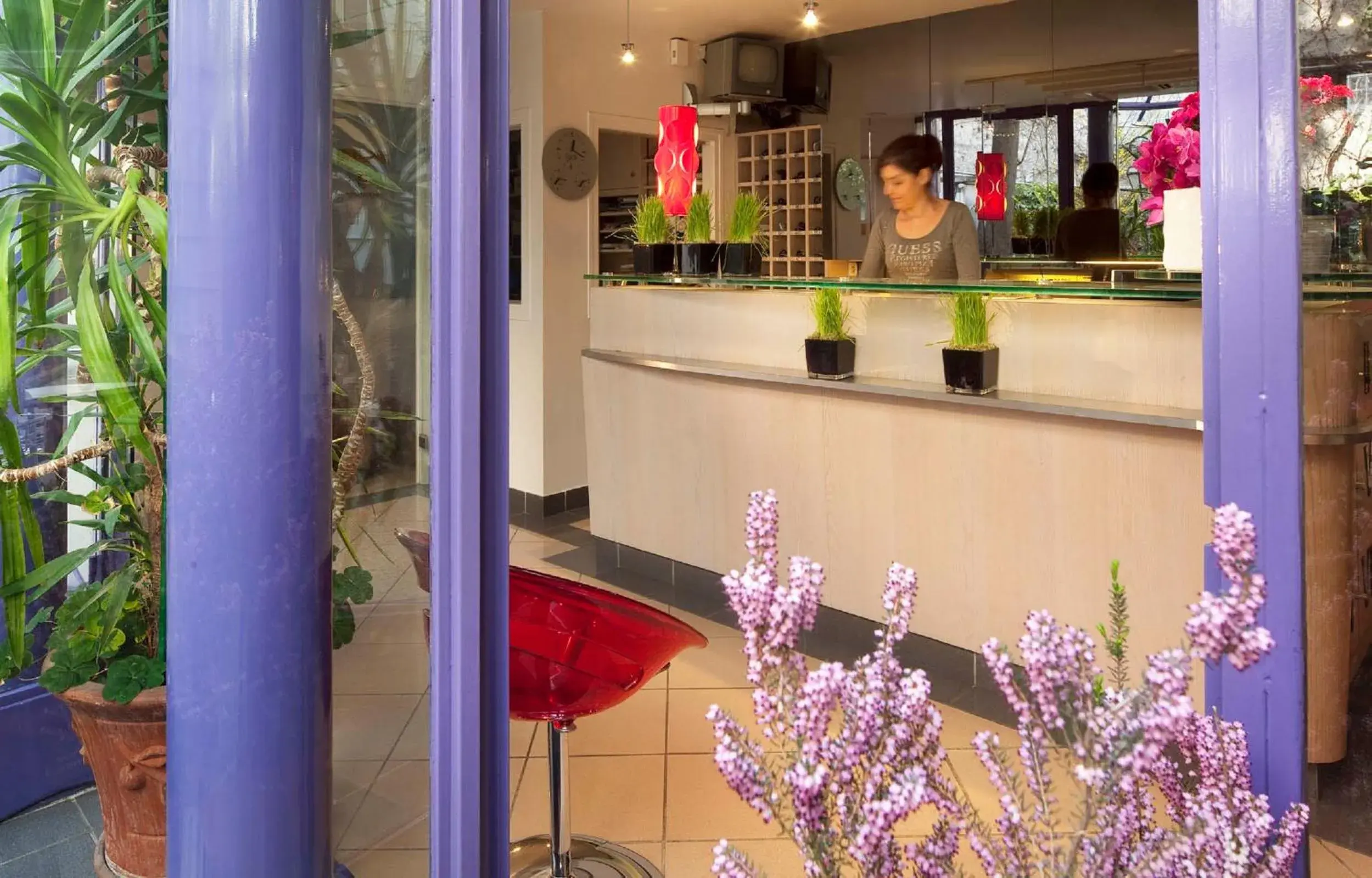 Lobby or reception in Le Hameau de Passy Lobby or reception in Le Hameau de Passy