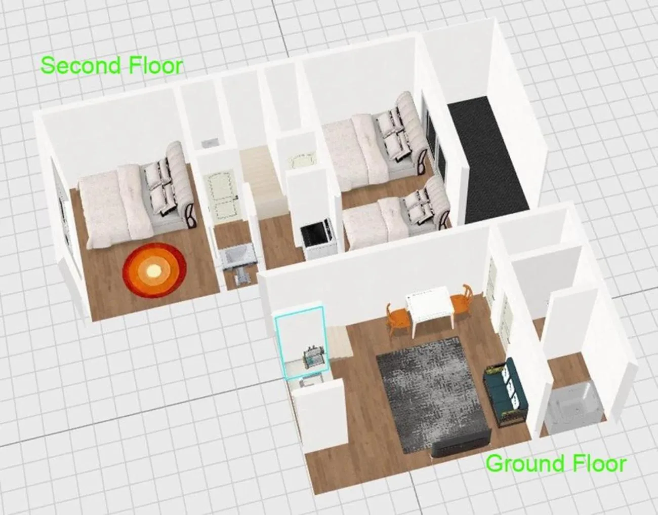 Floor plan in SMILE STAY Shinnakano