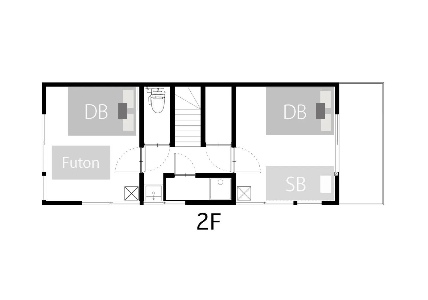 Floor plan in SMILE STAY Shinnakano