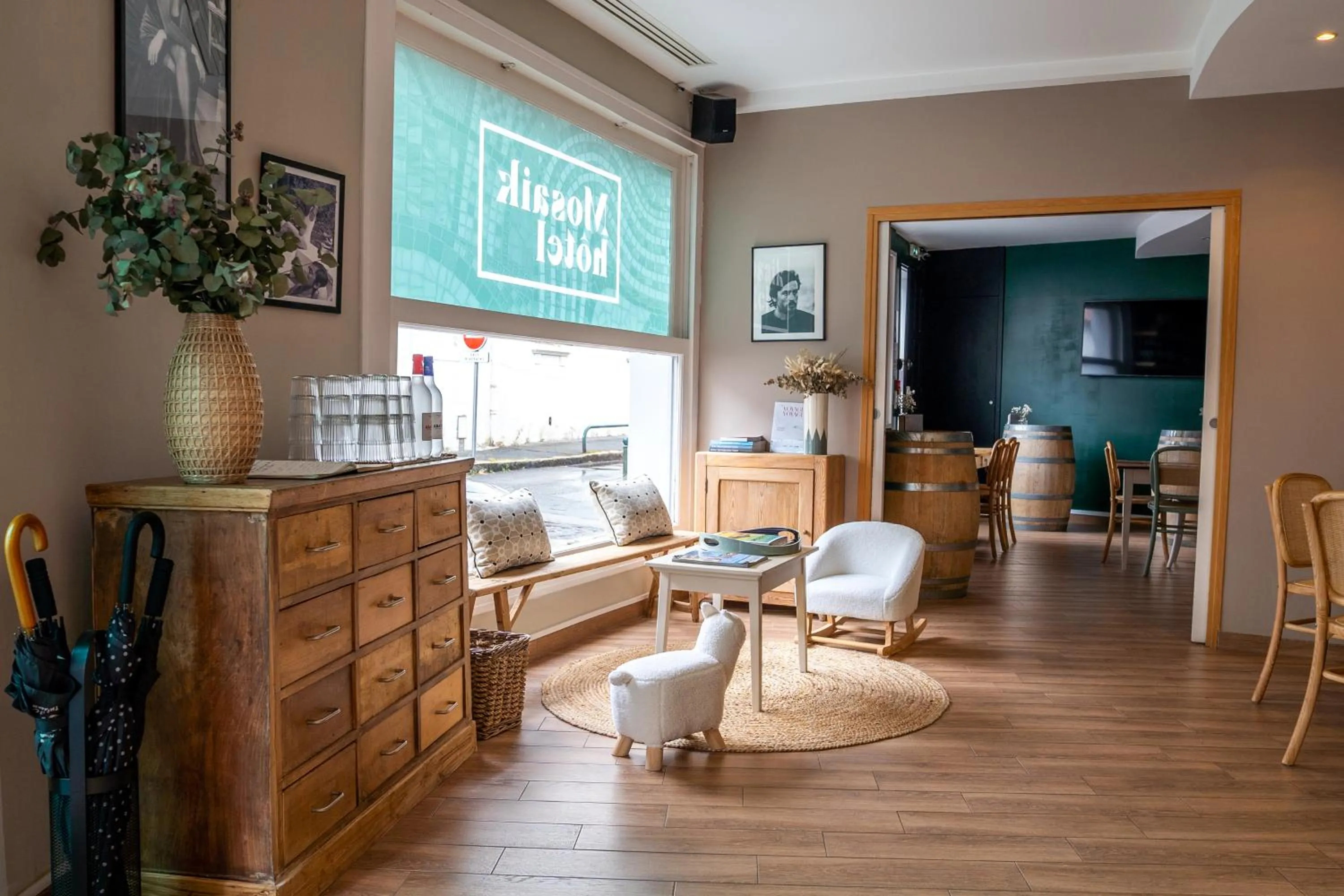 Lobby or reception in Mosaik hotel