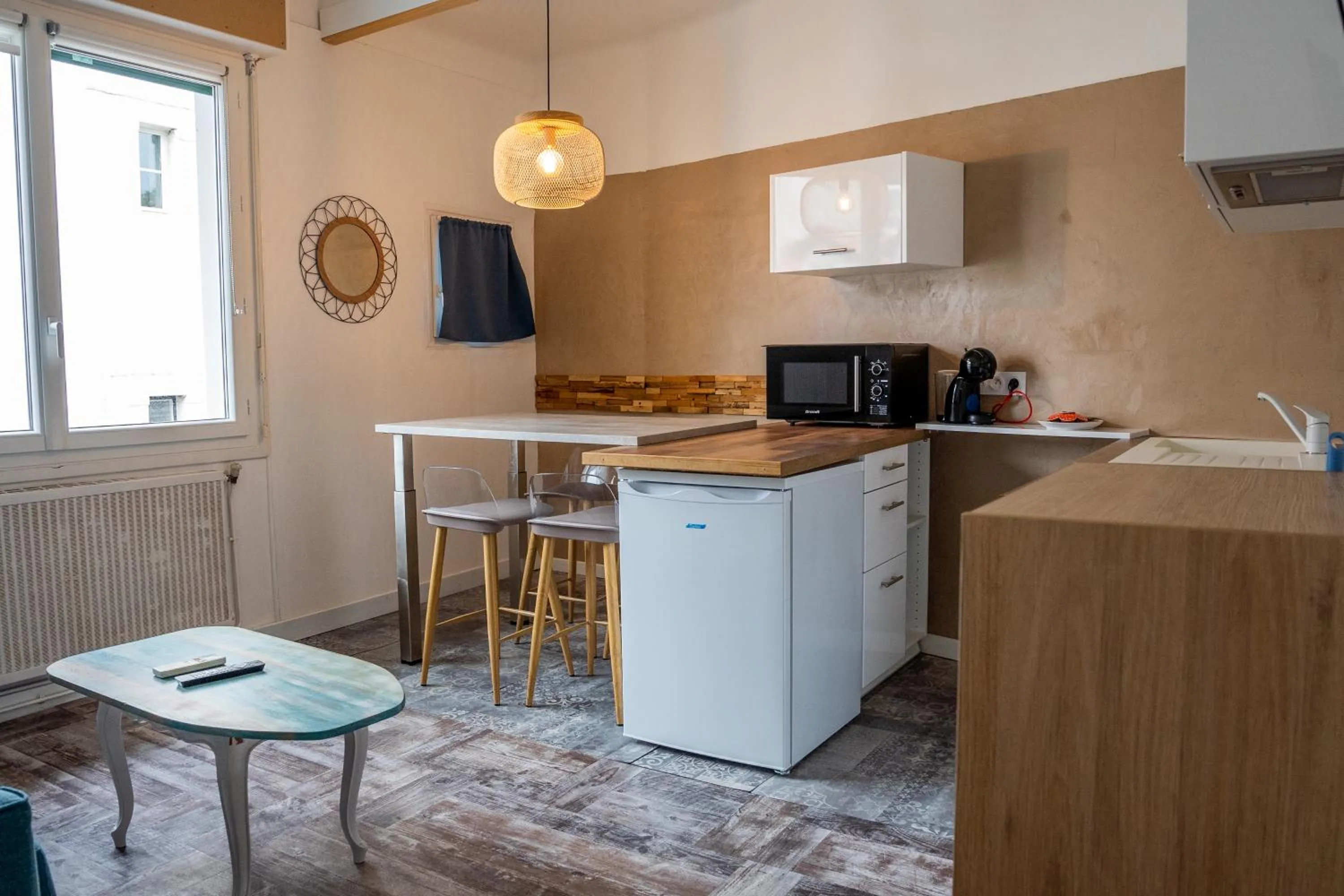 Living room in Mosaik hotel