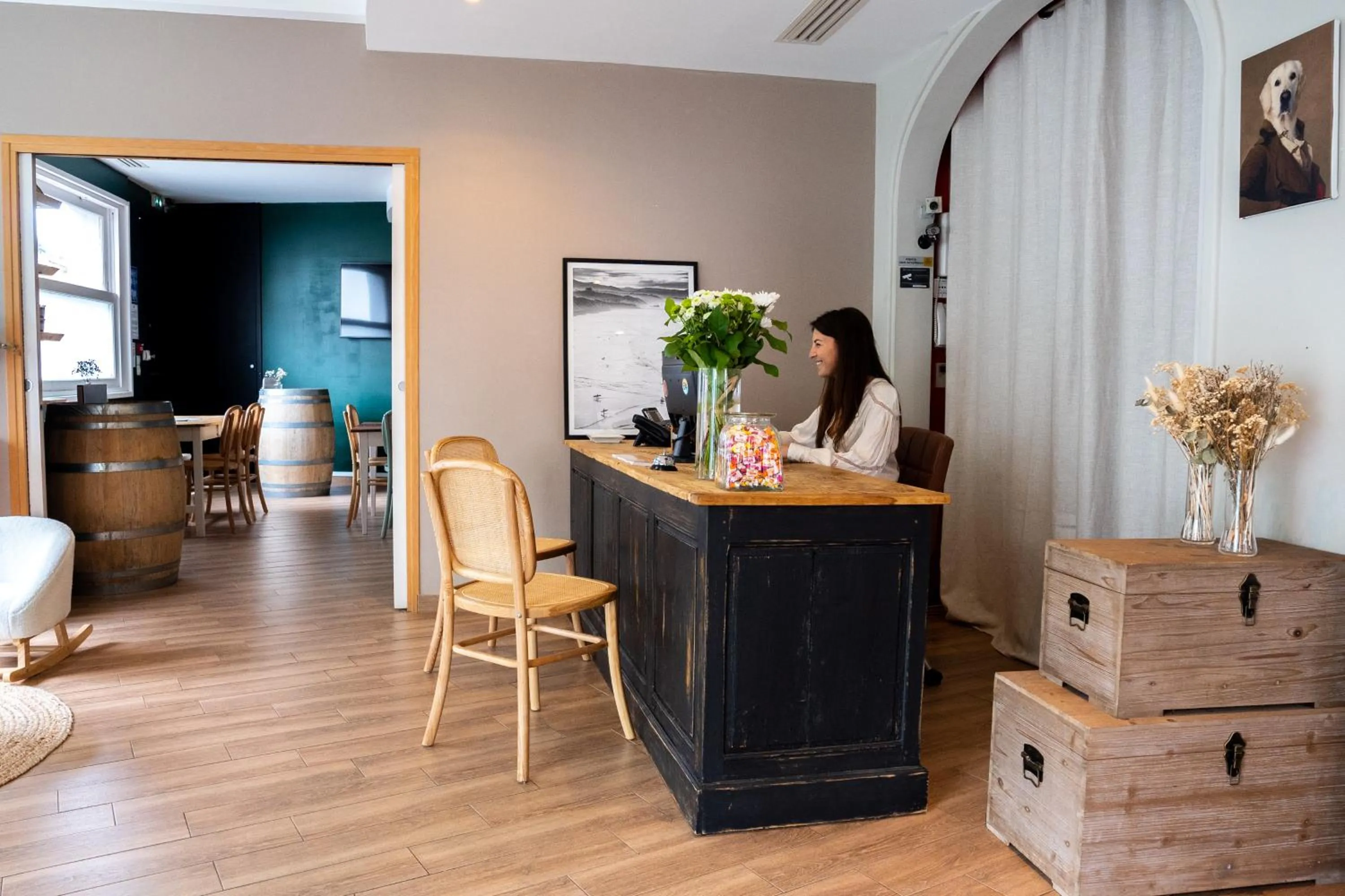 Lobby or reception in Mosaik hotel