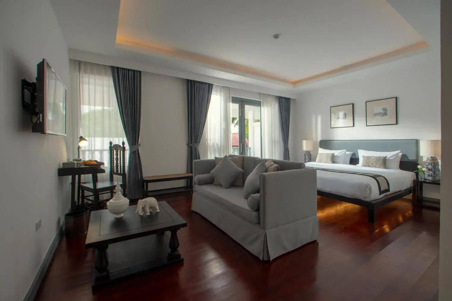 Seating area, Bed in Souphattra Hotel Luang Prabang Seating area, Bed in Souphattra Hotel Luang Prabang