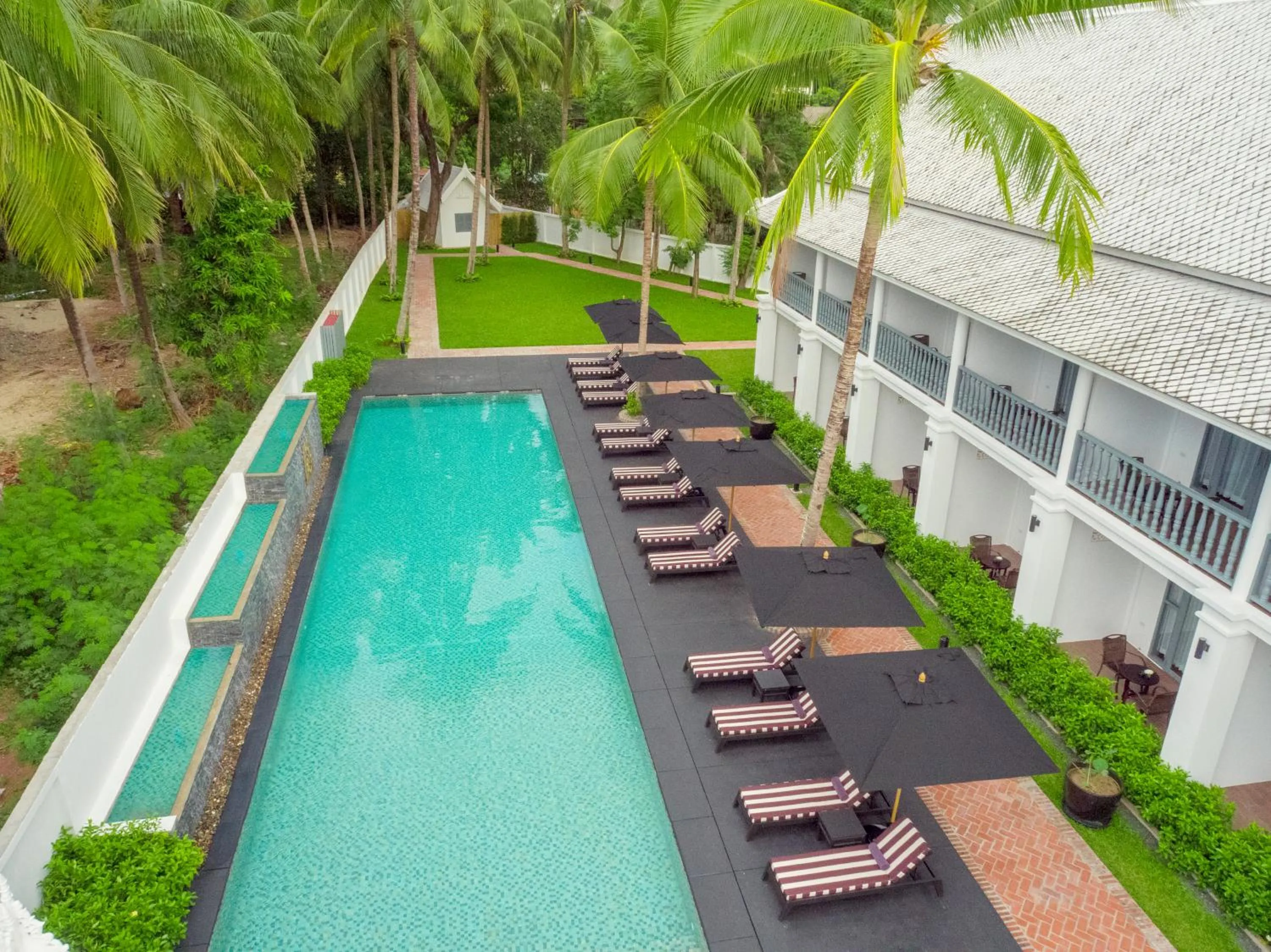 Swimming pool in Souphattra Hotel Luang Prabang