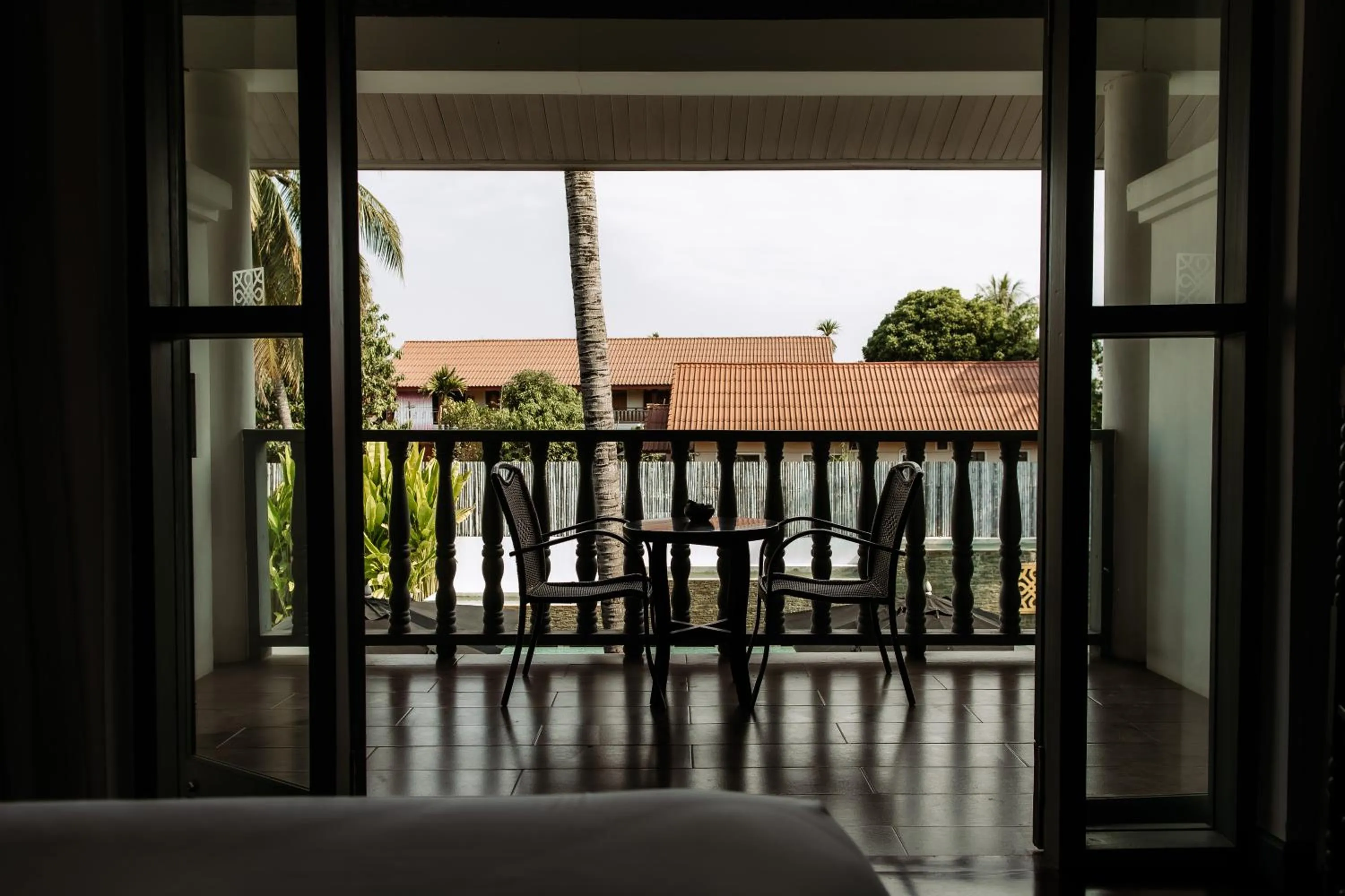 Patio in Souphattra Hotel Luang Prabang
