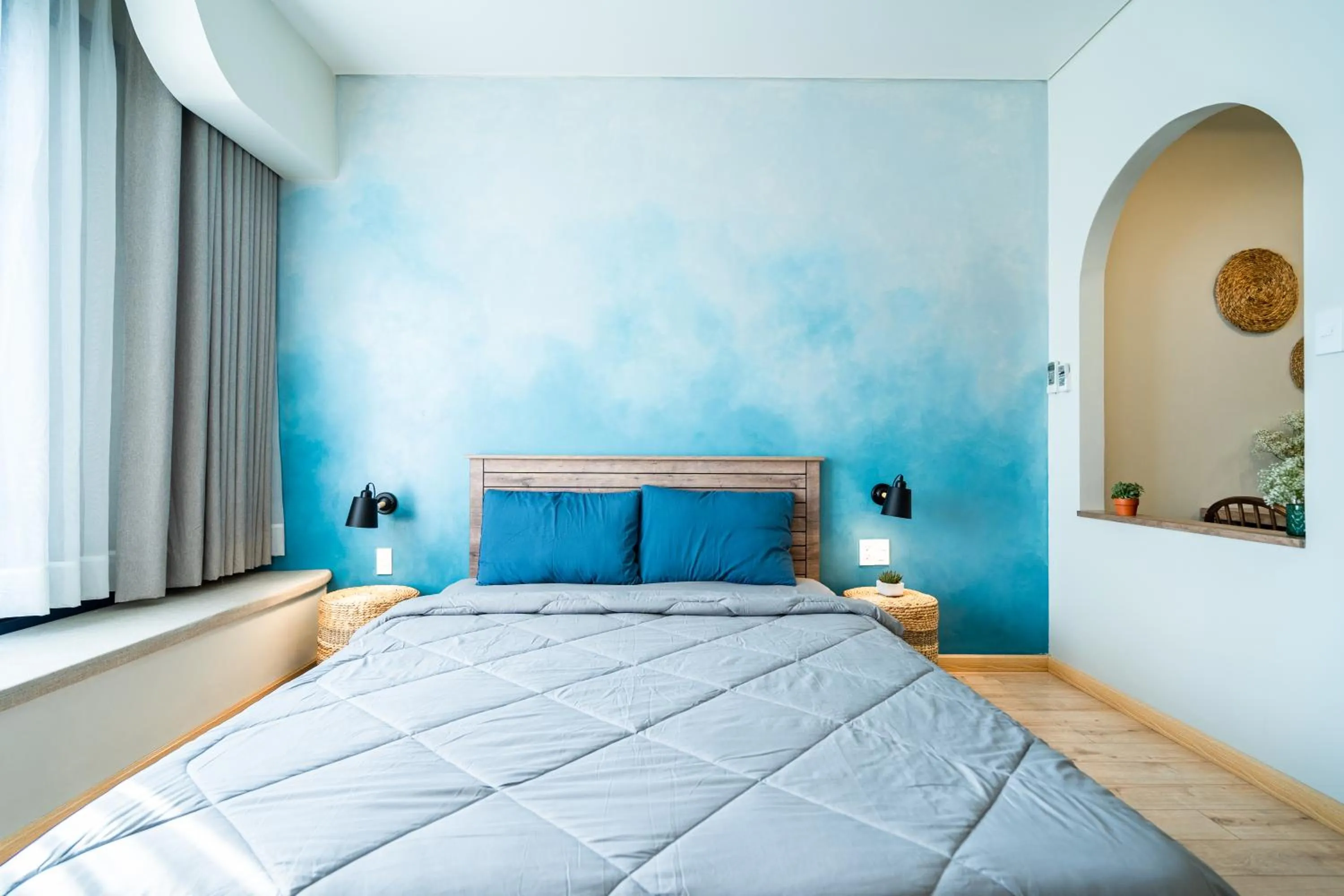 Bedroom, Bed in Mecozy Apartel