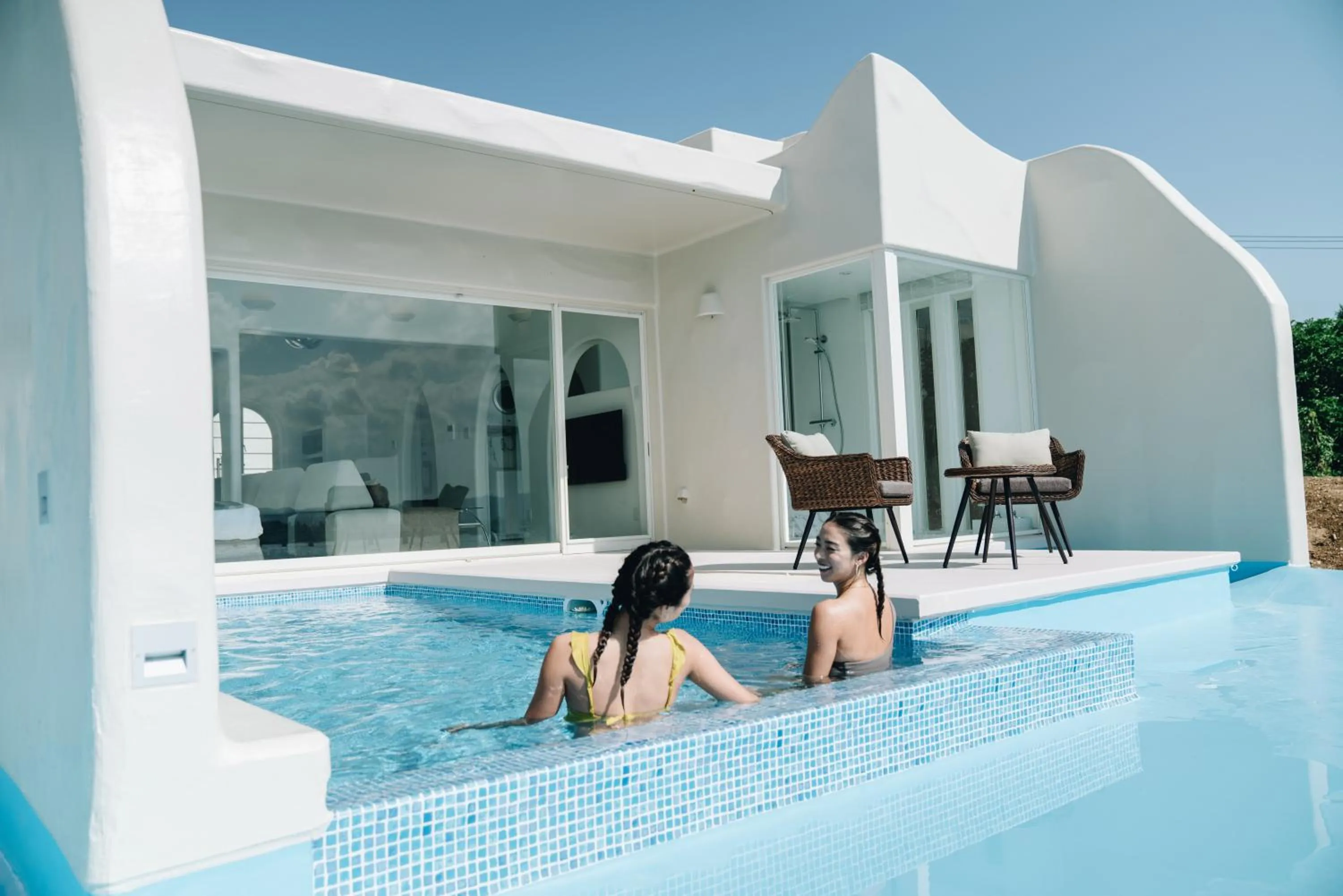 Pool view in Yuki Suite Kourijima