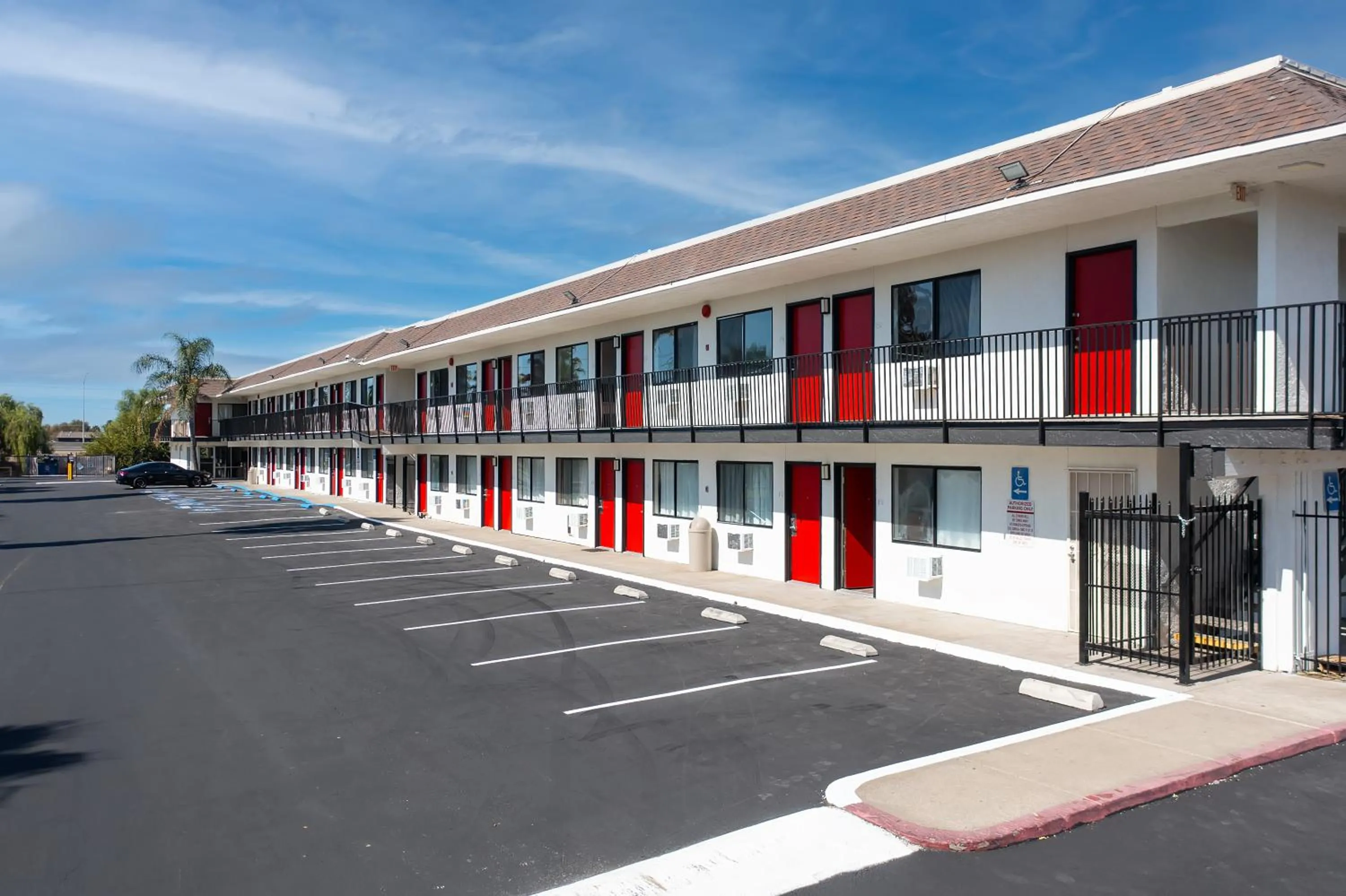 Property building in Econo Lodge Stockton near I-5 Fairgrounds