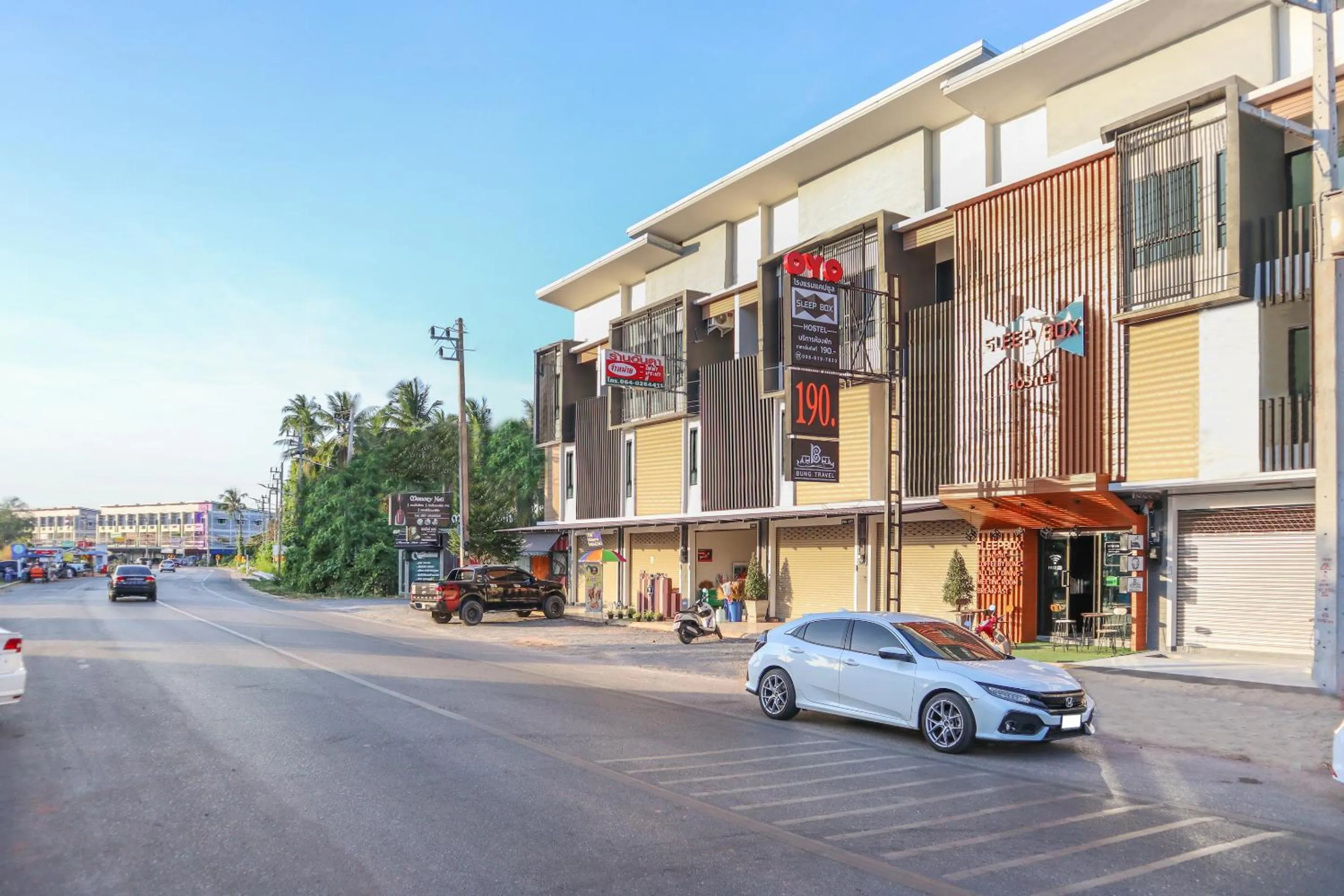 Property building in Sleepbox Hostel Suratthani