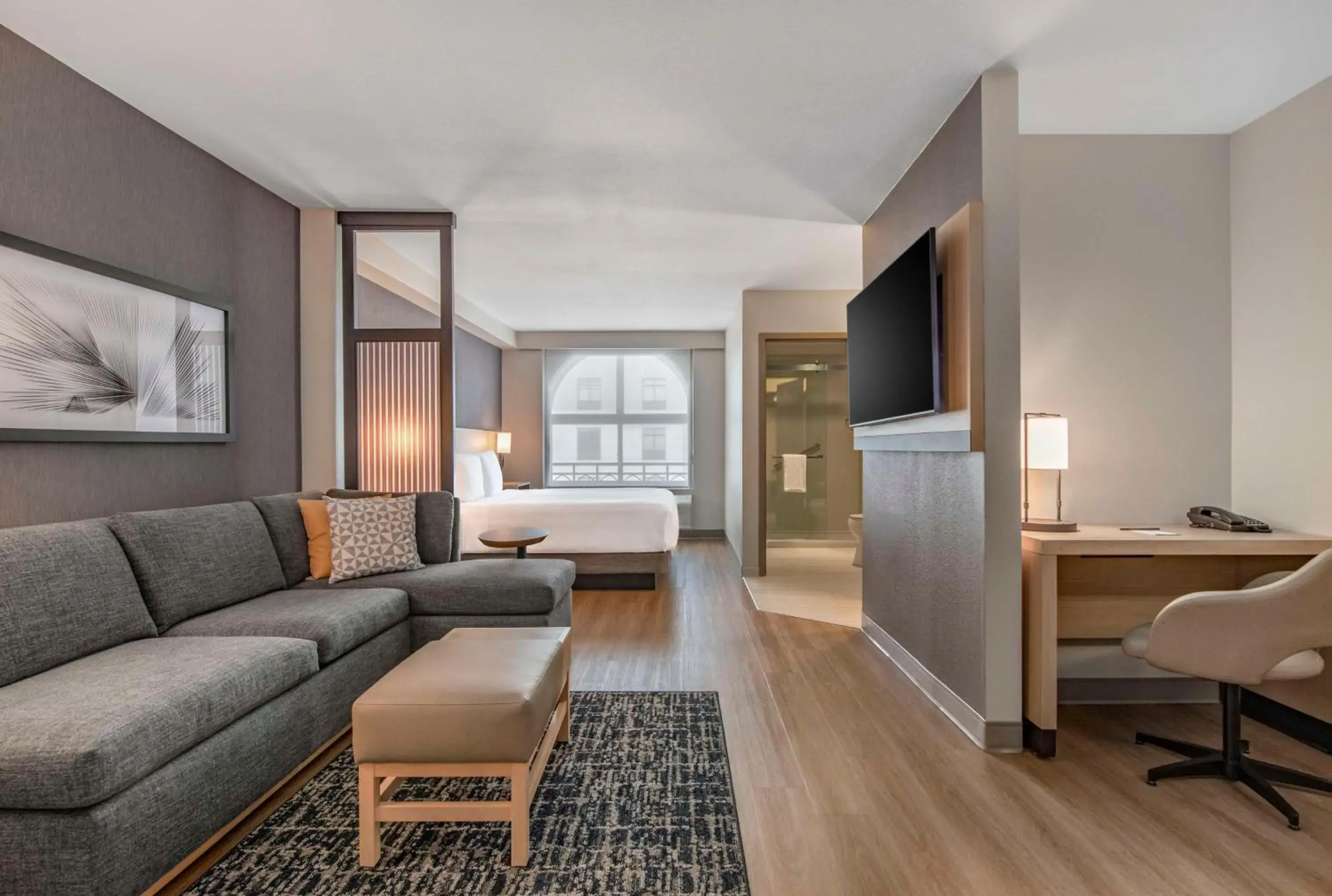 Bedroom in Hyatt Place Riverside Downtown Bedroom in Hyatt Place Riverside Downtown