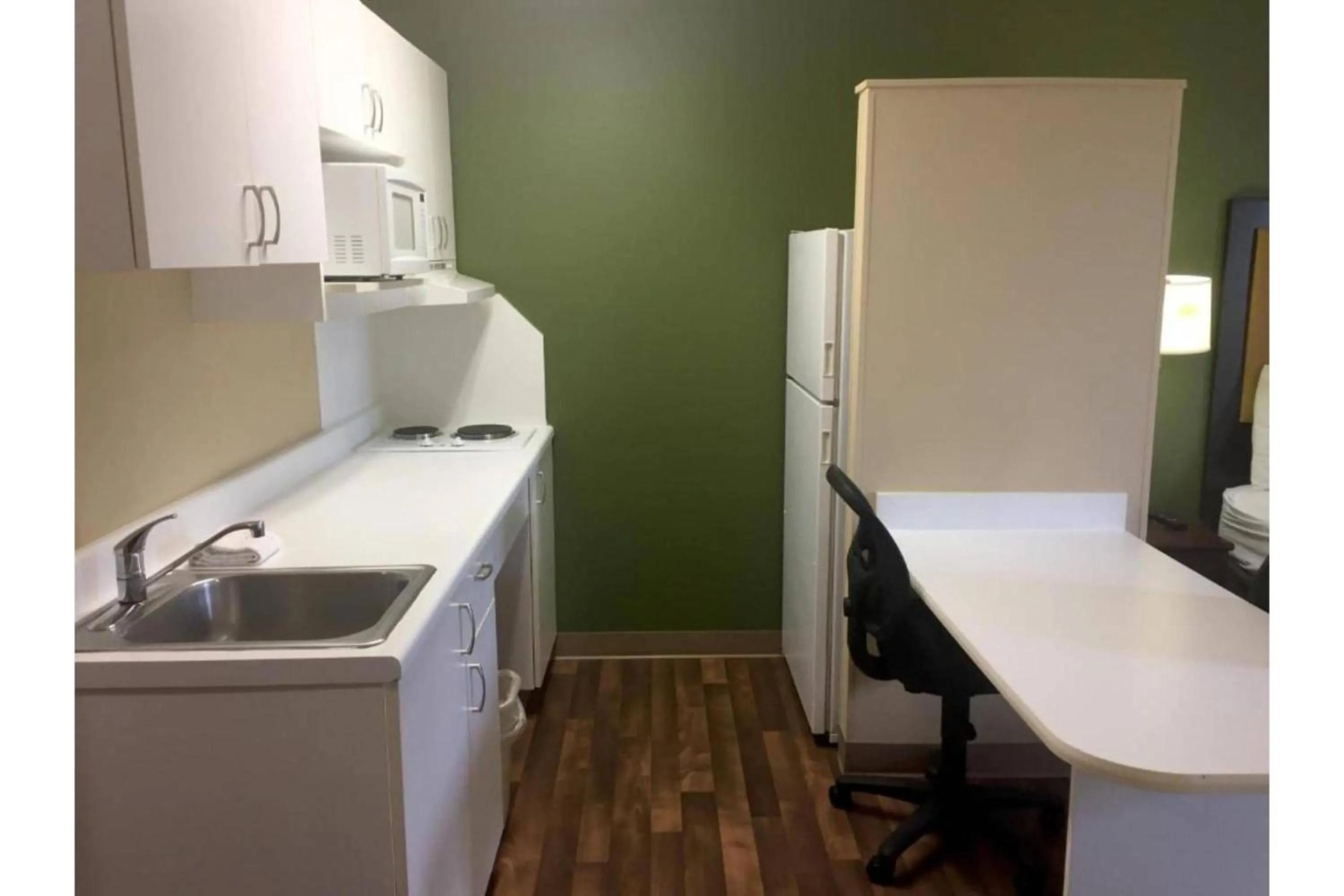 kitchen in Studio 6 Extended Stay Rochester Greece NY