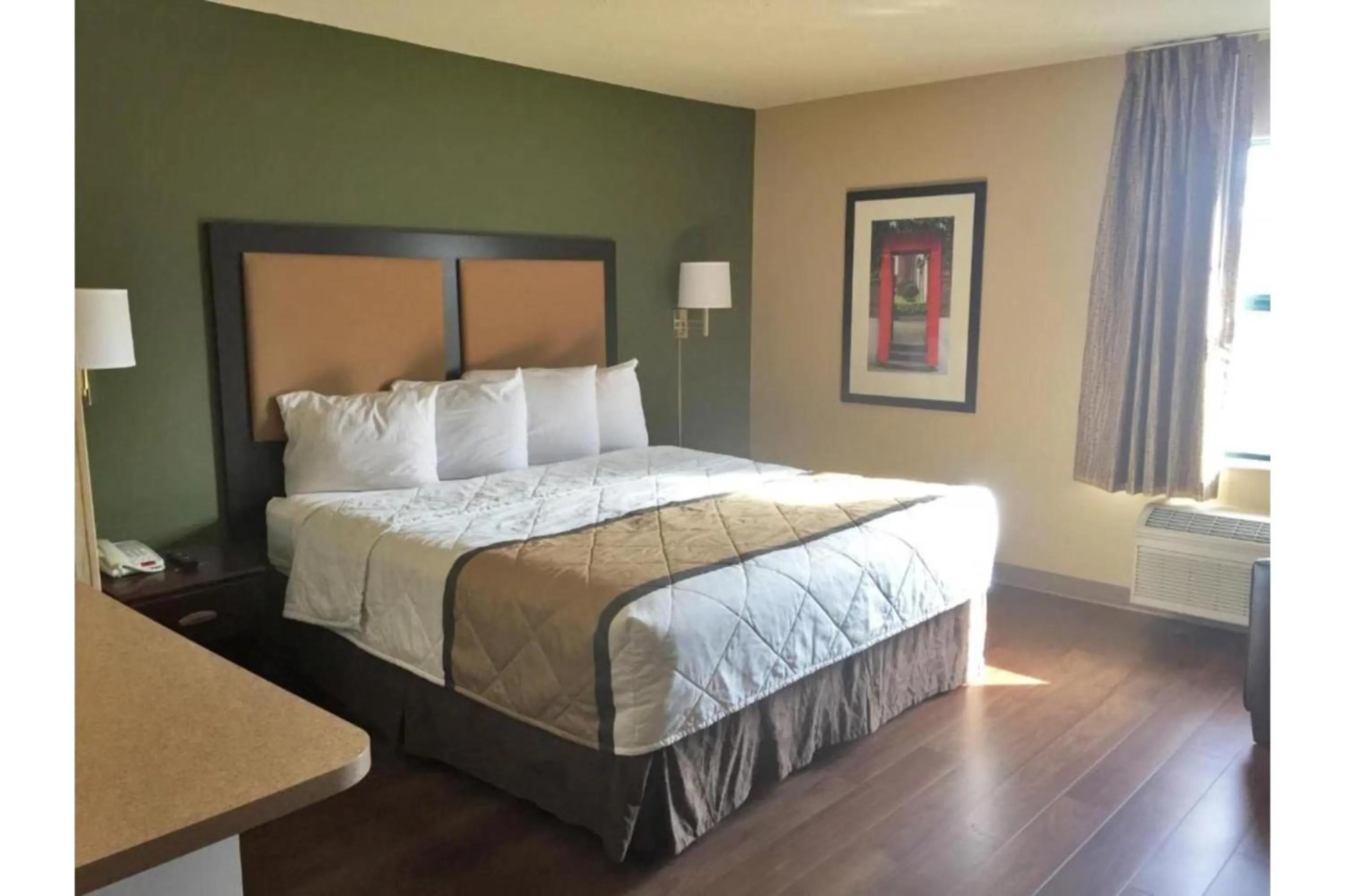 Bedroom, Bed in Studio 6 Extended Stay Rochester Greece NY