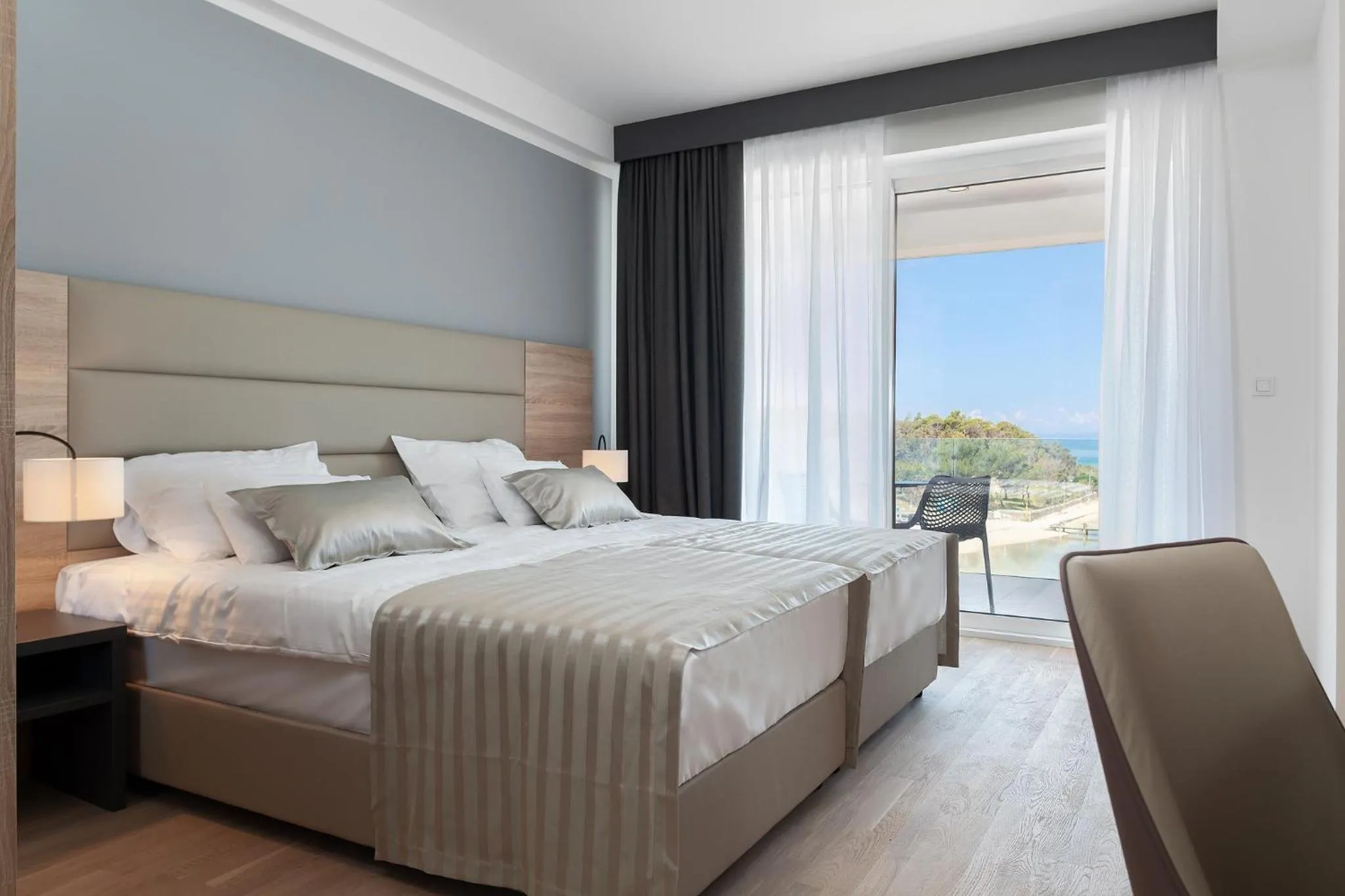 Bed in Kaneo beach hotel Novalja
