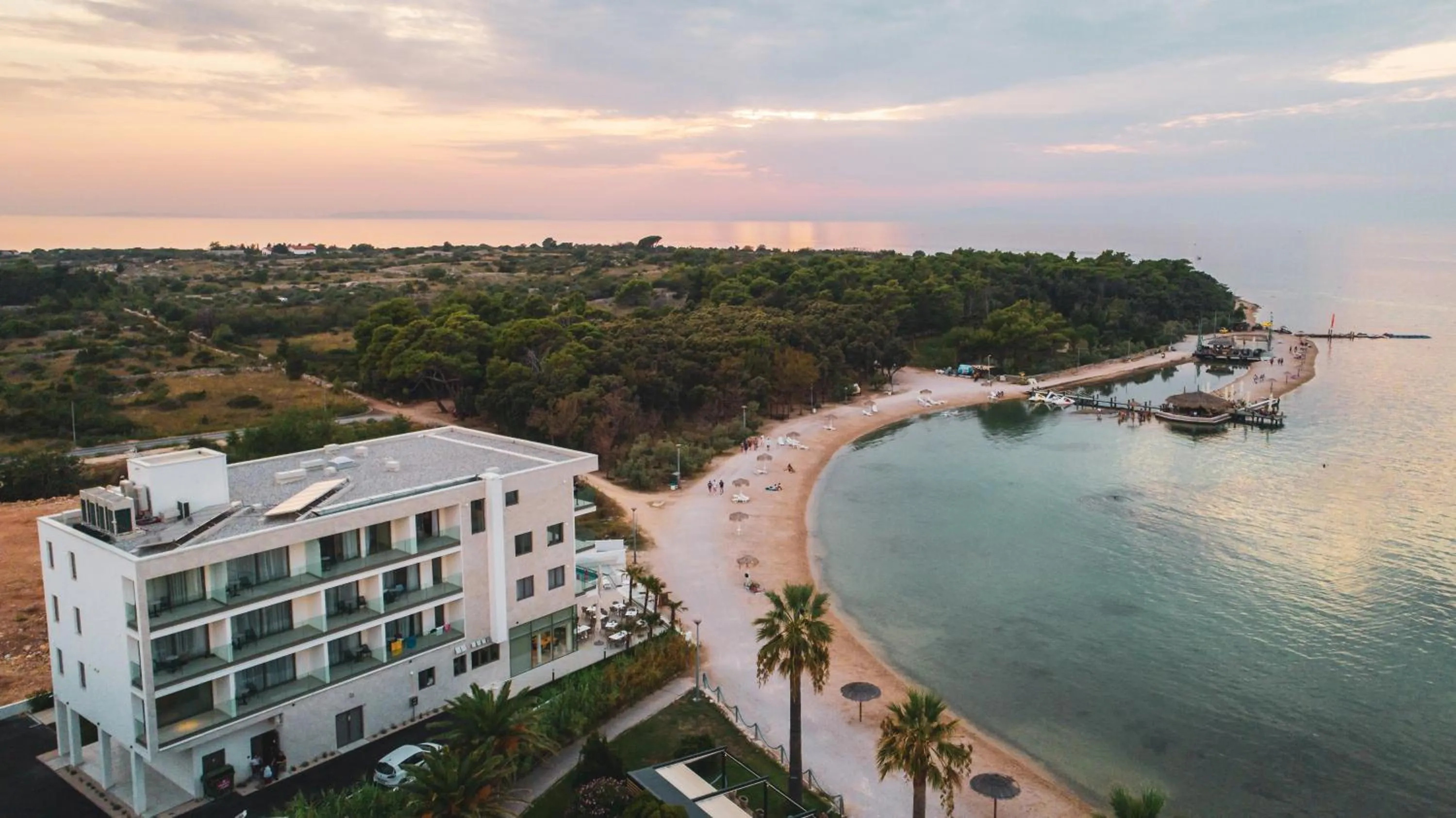 Bird's eye view in Kaneo beach hotel Novalja