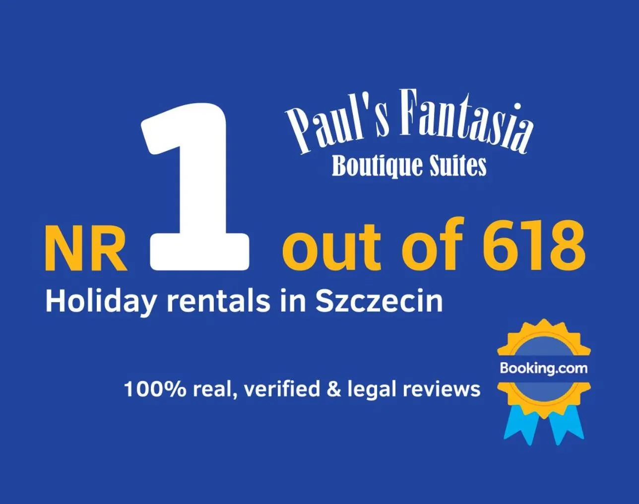 Certificate/Award in Paul's Fantasia Boutique Suites