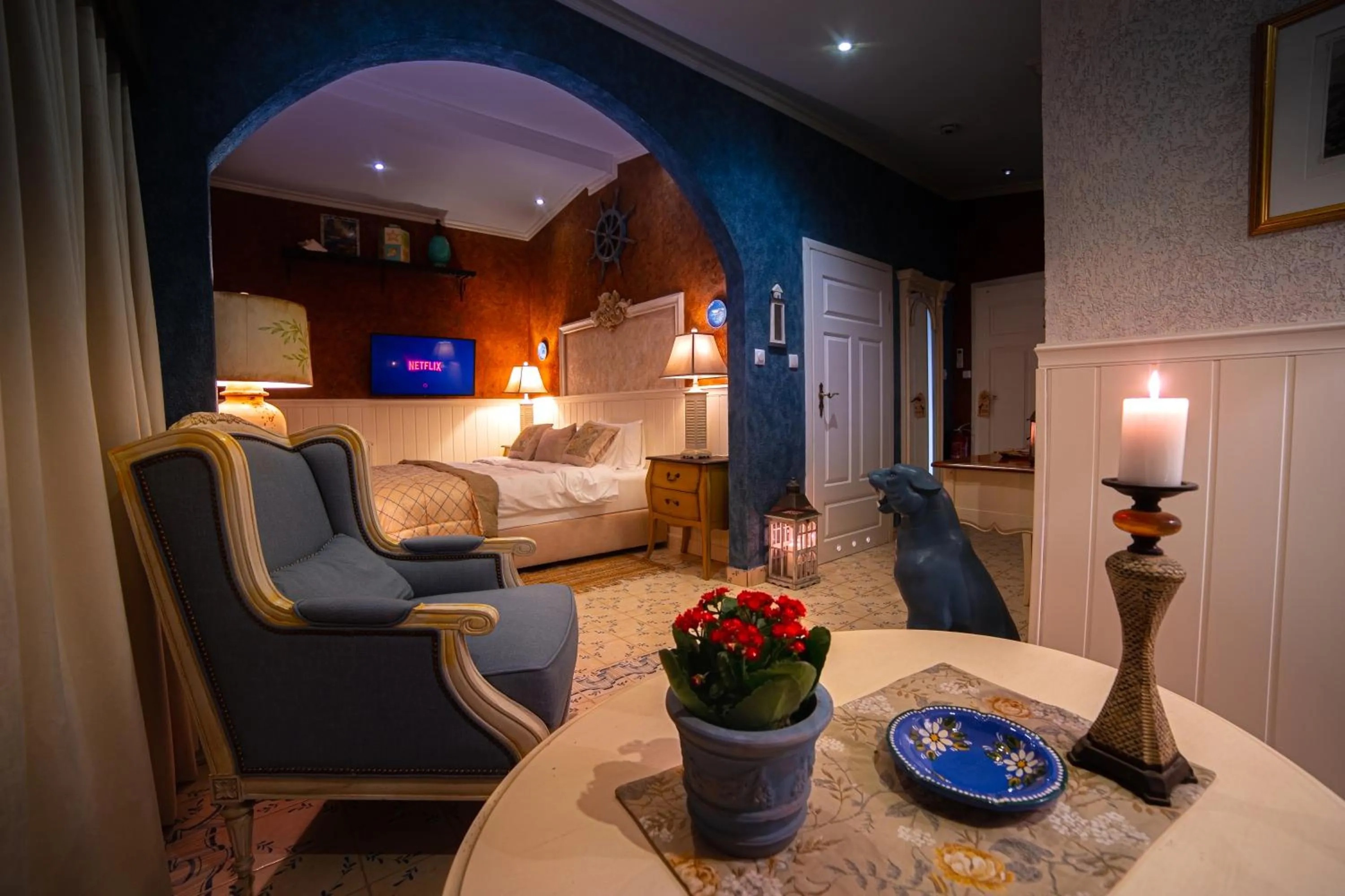 Living room in Paul's Fantasia Boutique Suites