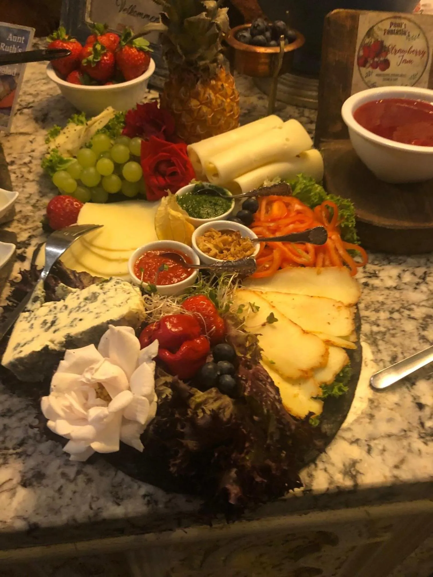 Food close-up in Paul's Fantasia Boutique Suites