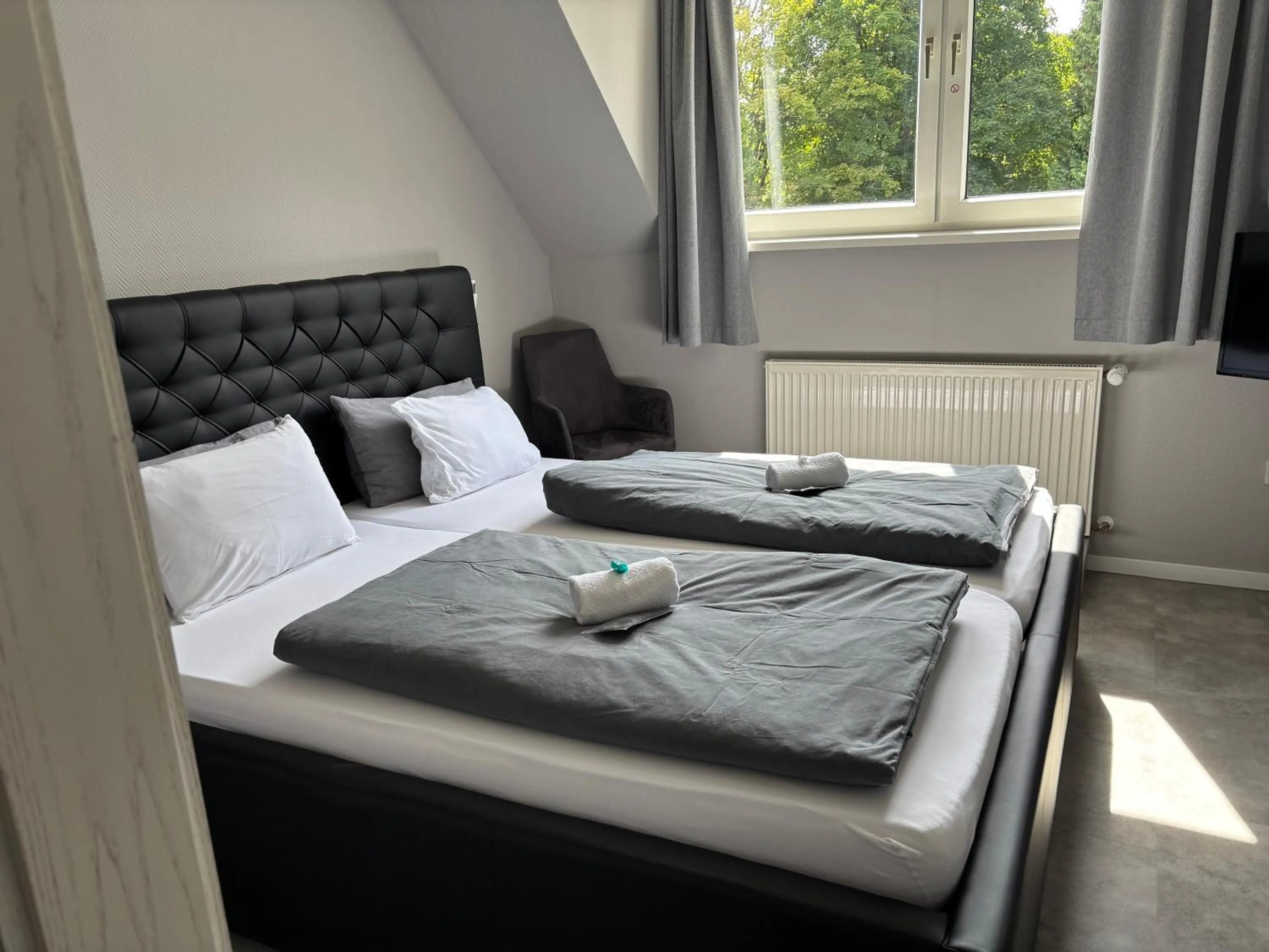 Bed in Hotel Kellermann