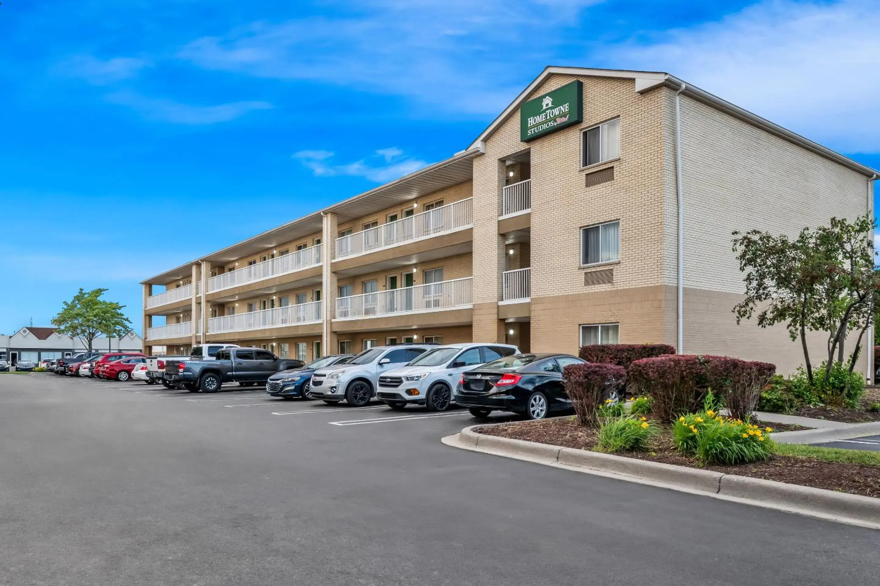 Property building in HomeTowne Studios by Red Roof Detroit - Livonia Property building in HomeTowne Studios by Red Roof Detroit - Livonia