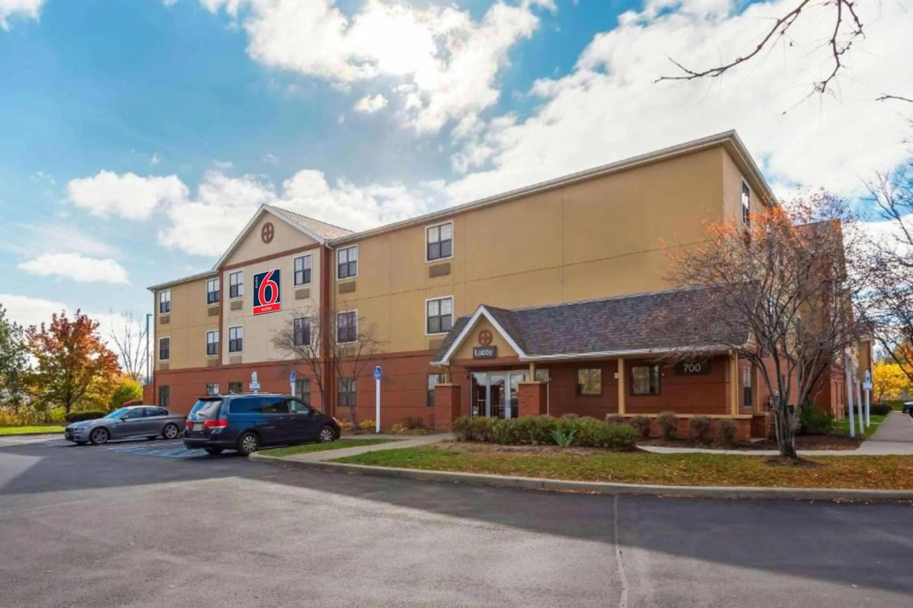 Facade/entrance in Studio 6 Corporate Extended Stay Rochester Henrietta NY