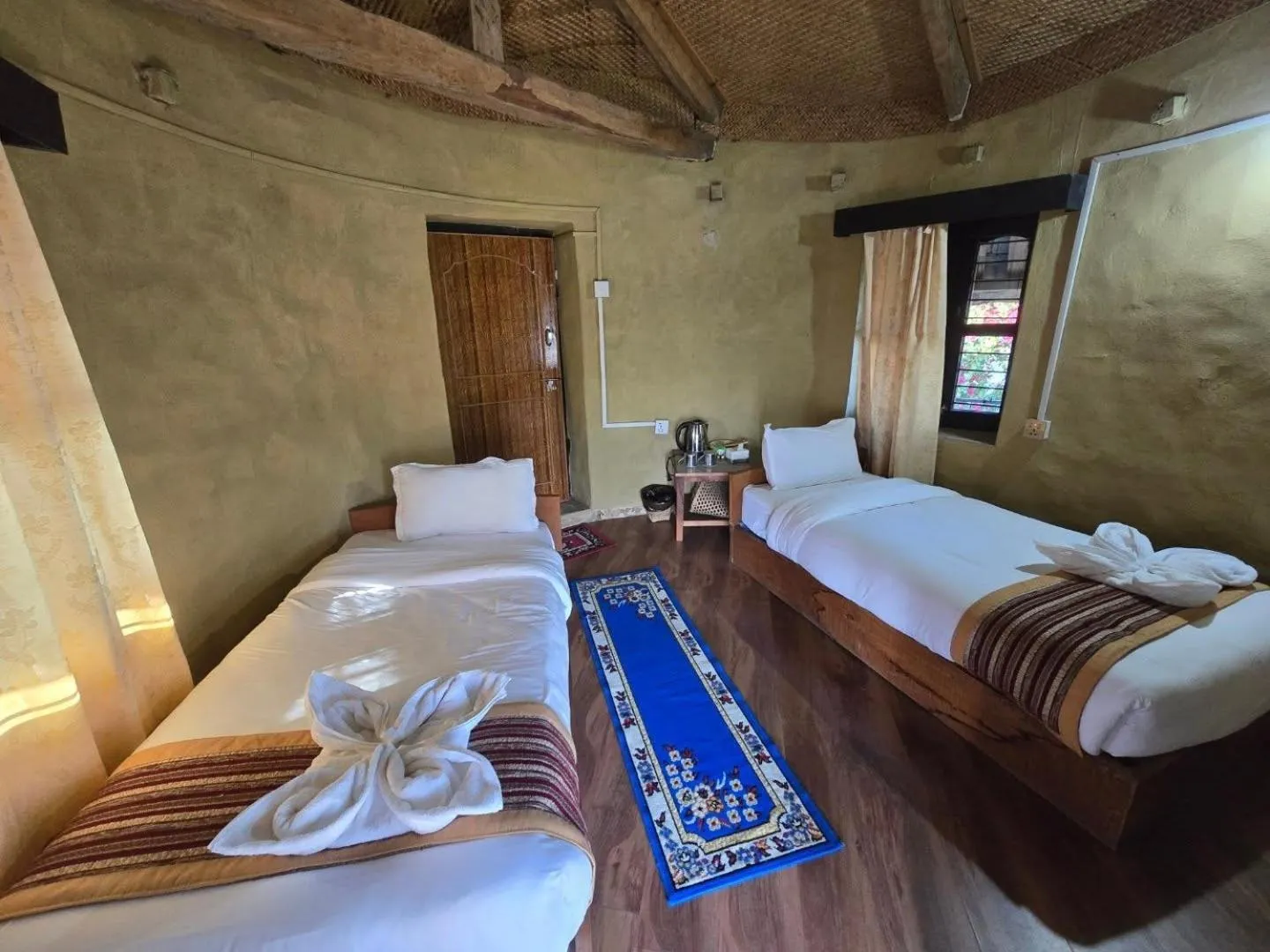Small Double or Twin Room - single occupancy in Pumdikot Mountain Lodge