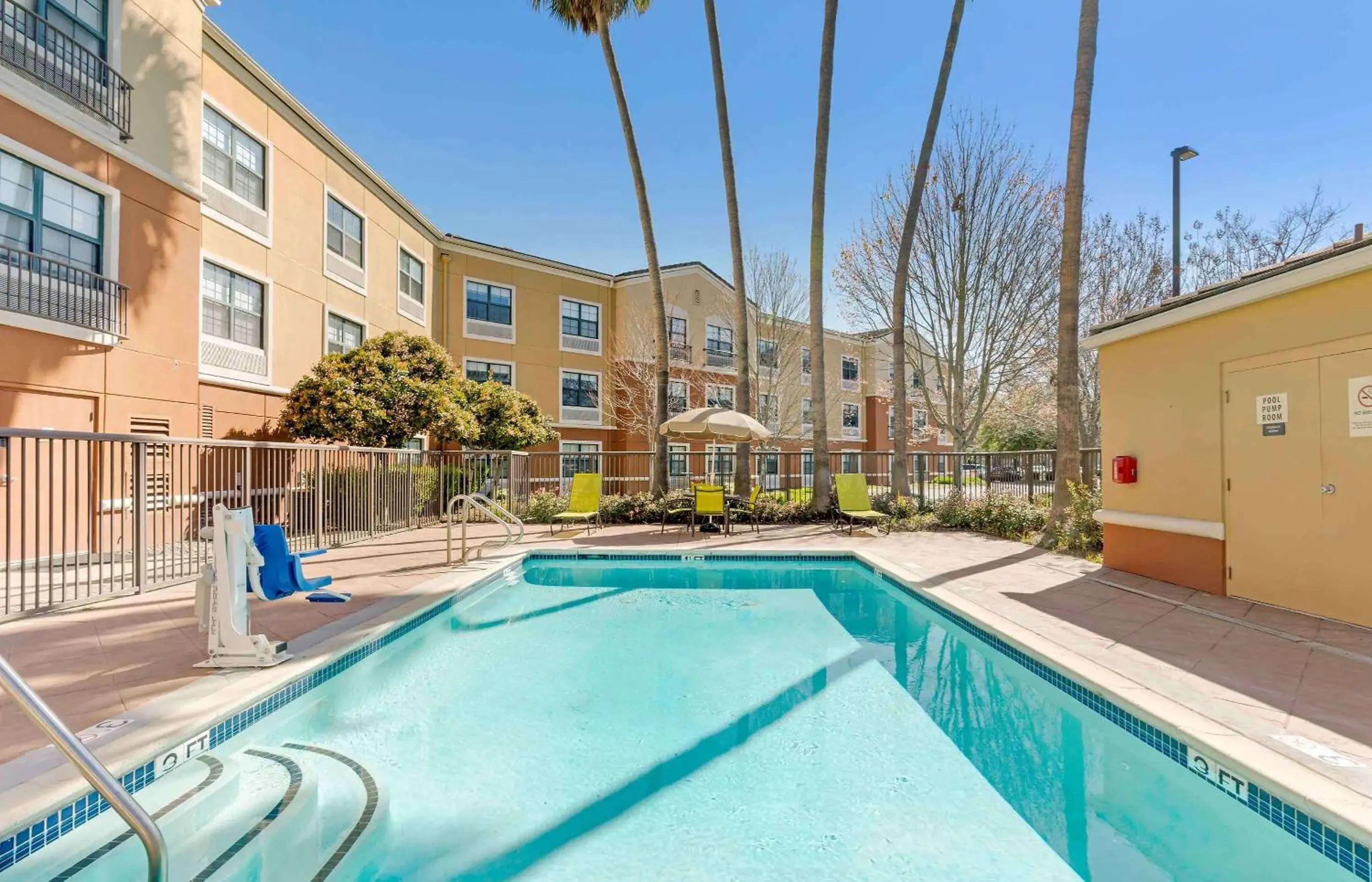 Pool view in Extended Stay America Suites - San Ramon - Bishop Ranch - East Pool view in Extended Stay America Suites - San Ramon - Bishop Ranch - East