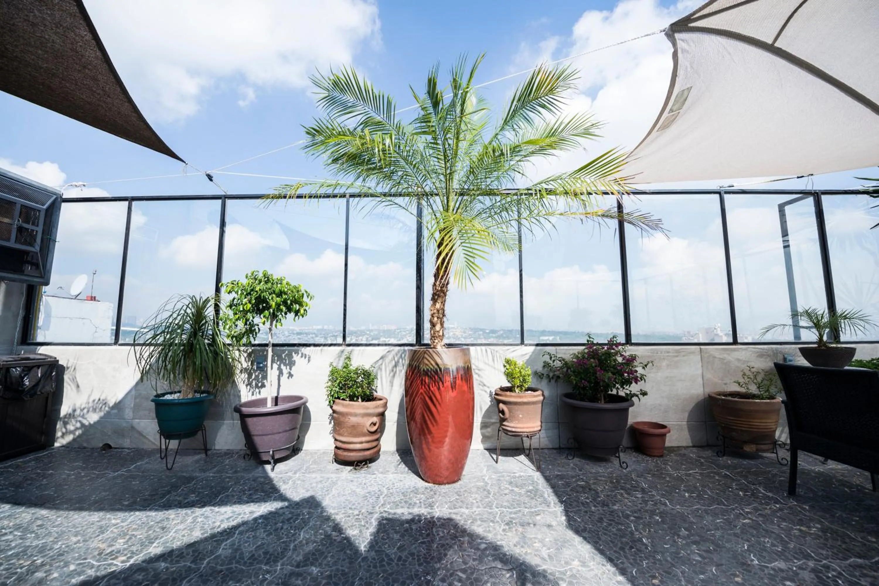 Garden view in Air Lux