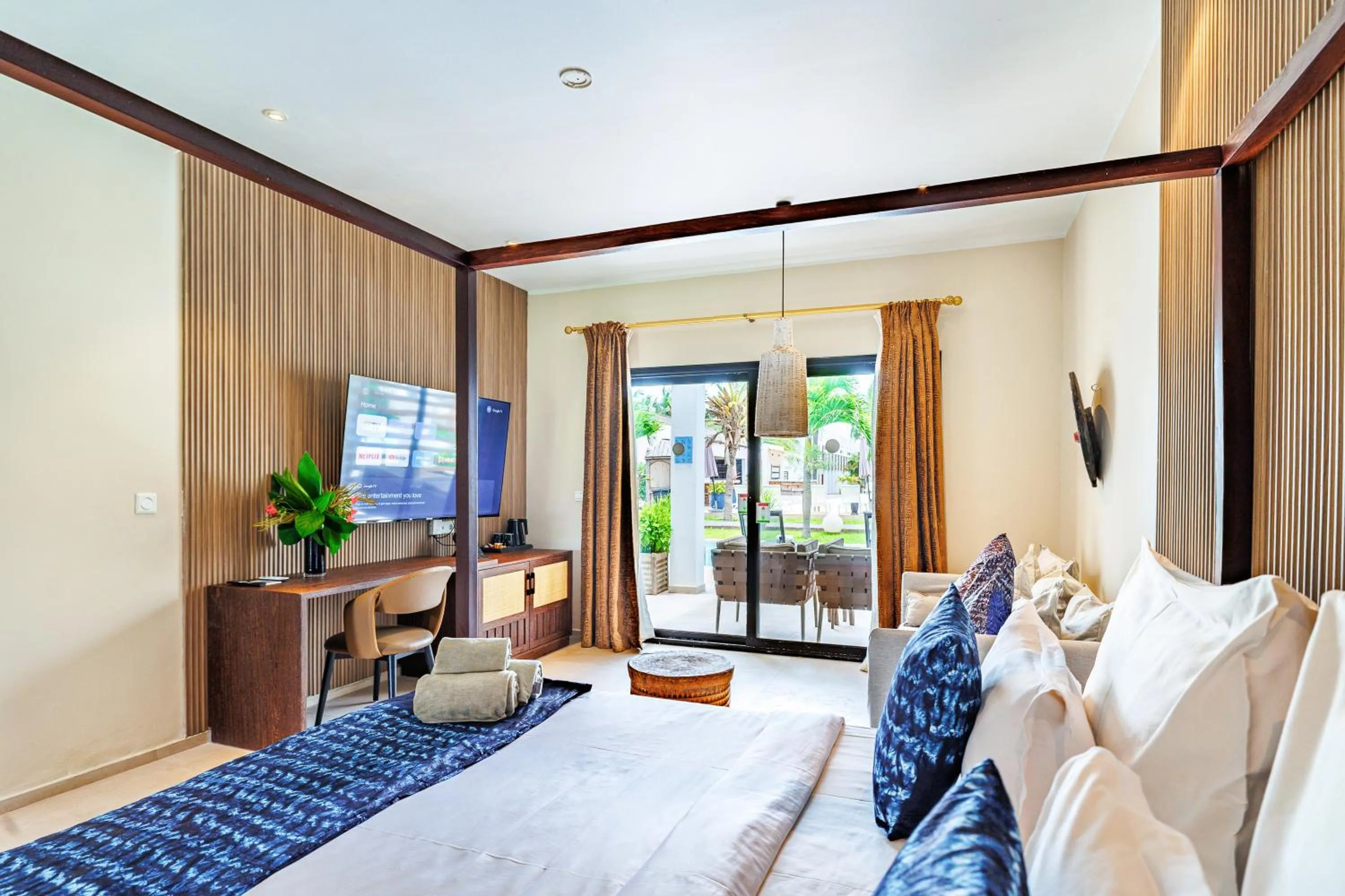 View (from property/room), Bed in Tamala Beach Resort