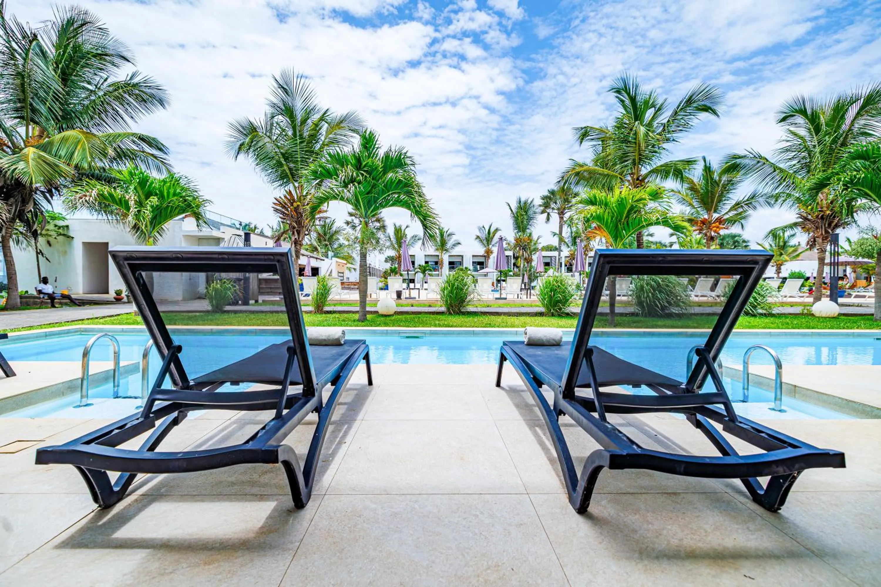 Pool view in Tamala Beach Resort