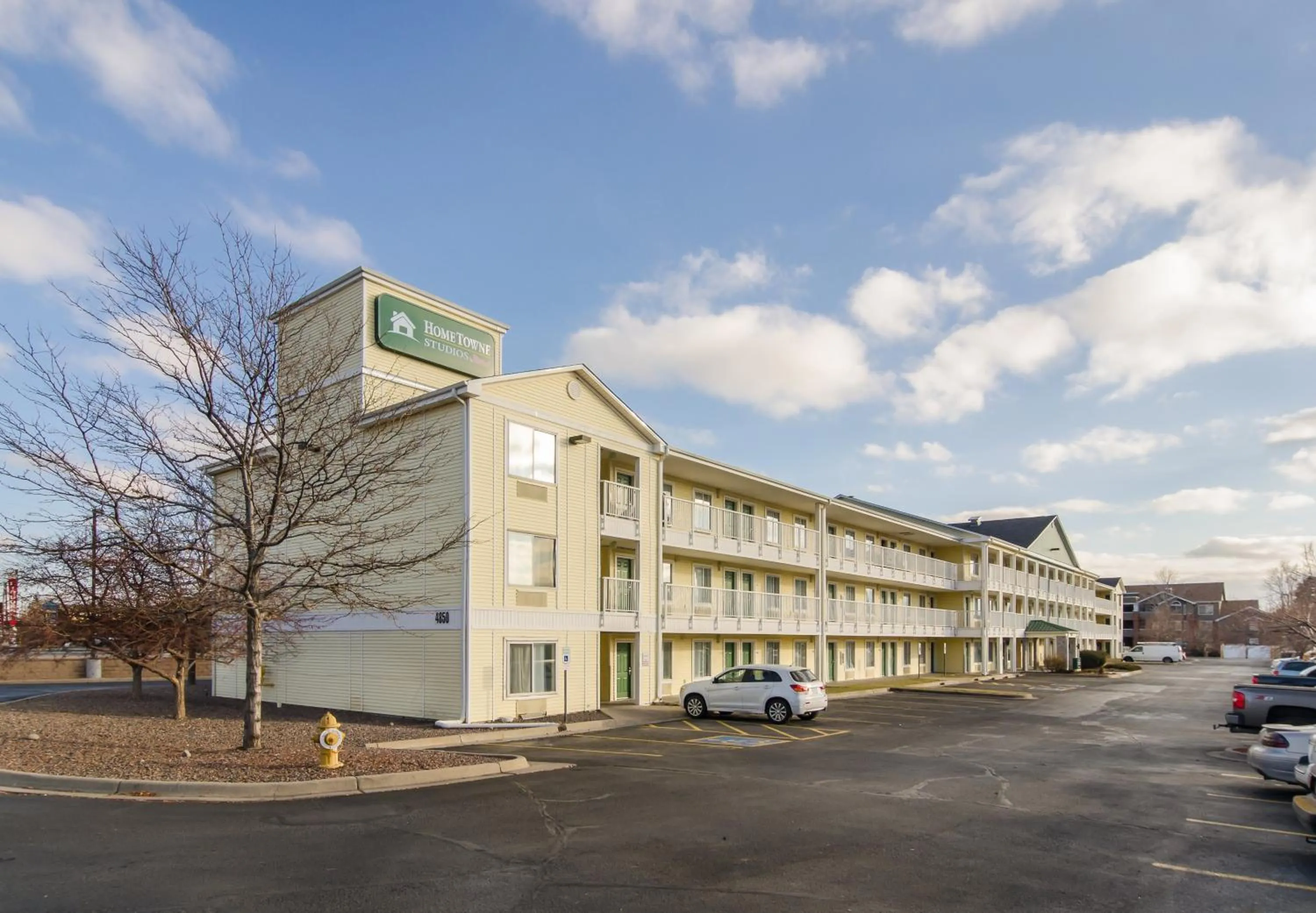 Property building in HomeTowne Studios by Red Roof Denver - Glendale/ Cherry Creek